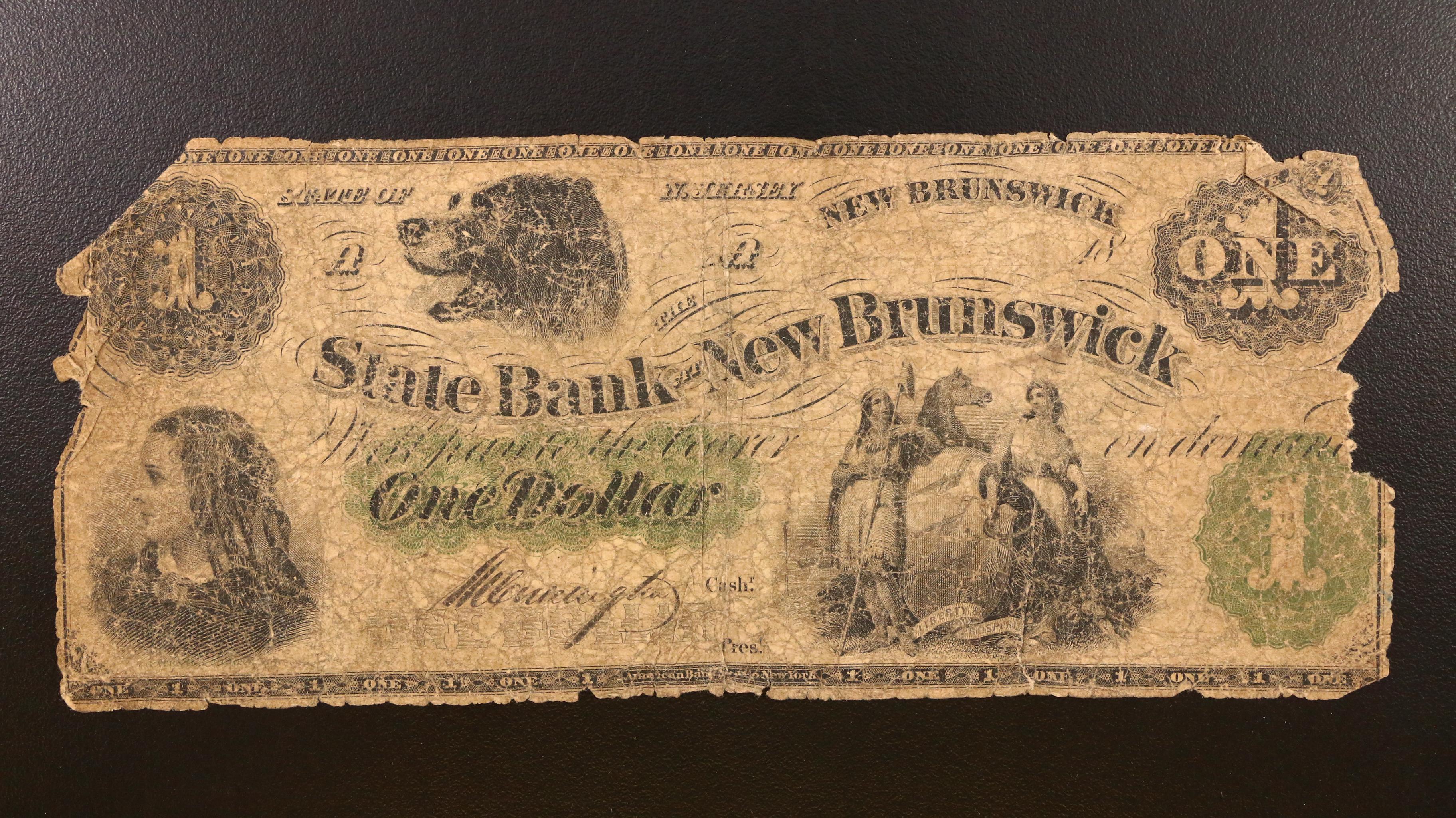 Six Obsolete Currency Notes from the 1800's