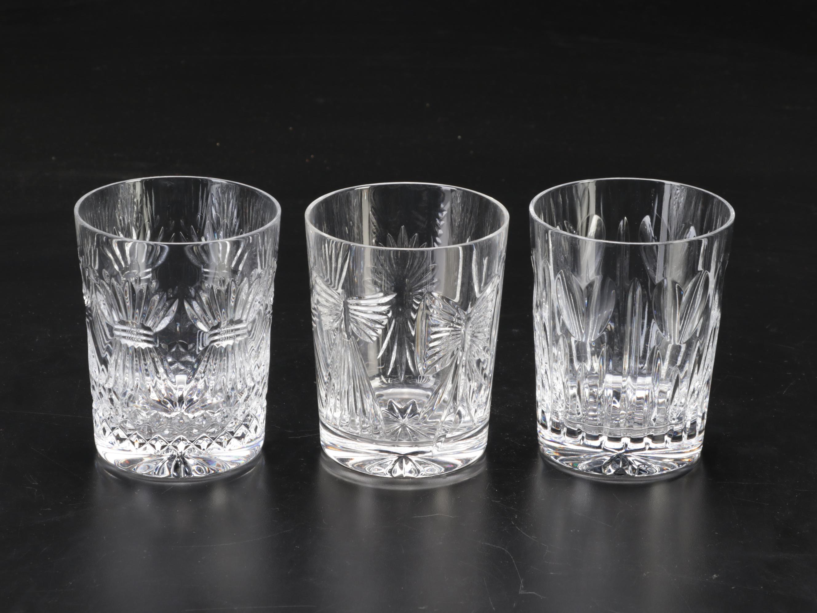 Waterford Crystal "Millenium Series" Double Old Fashioned Glasses