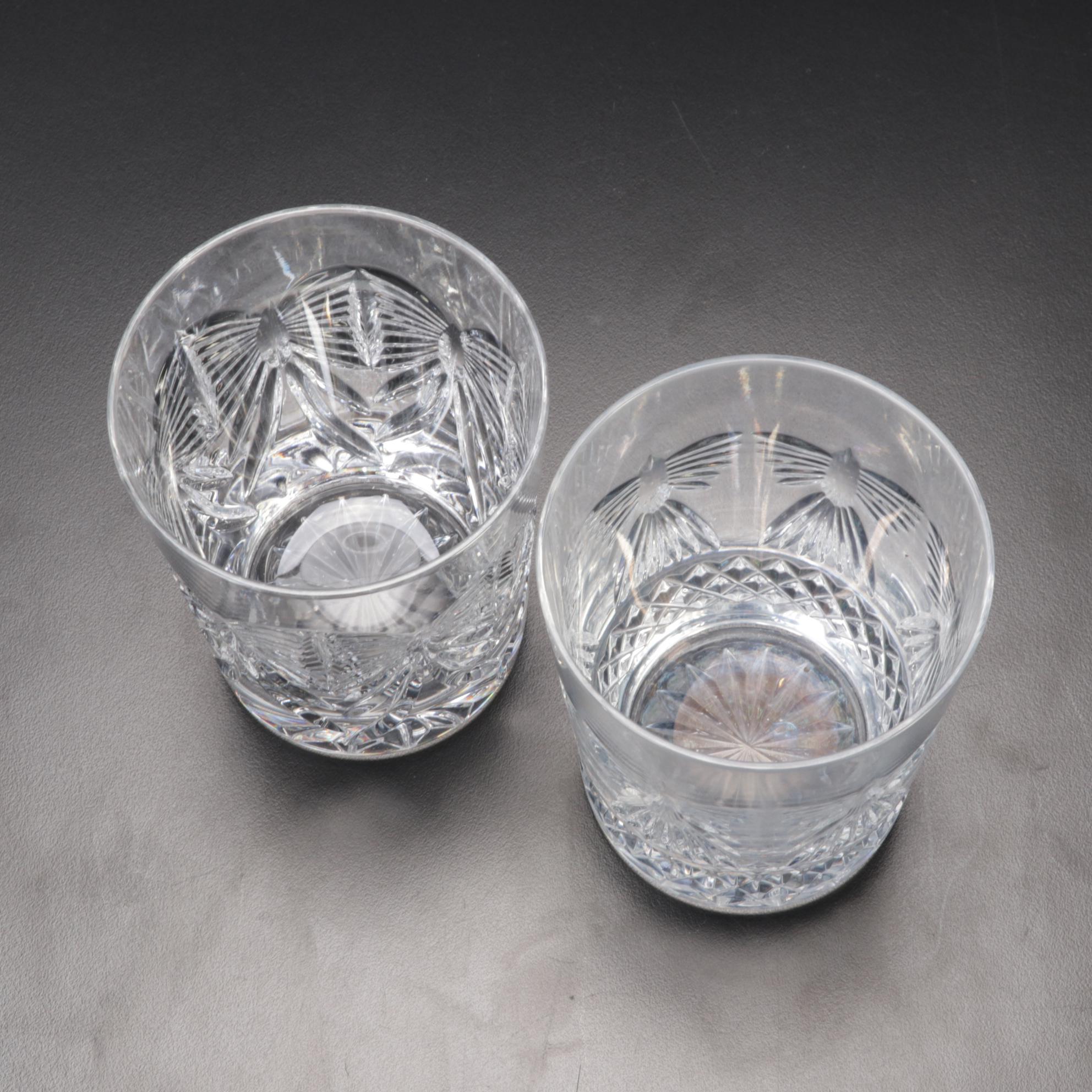 Waterford Crystal "Millenium Series" Double Old Fashioned Glasses