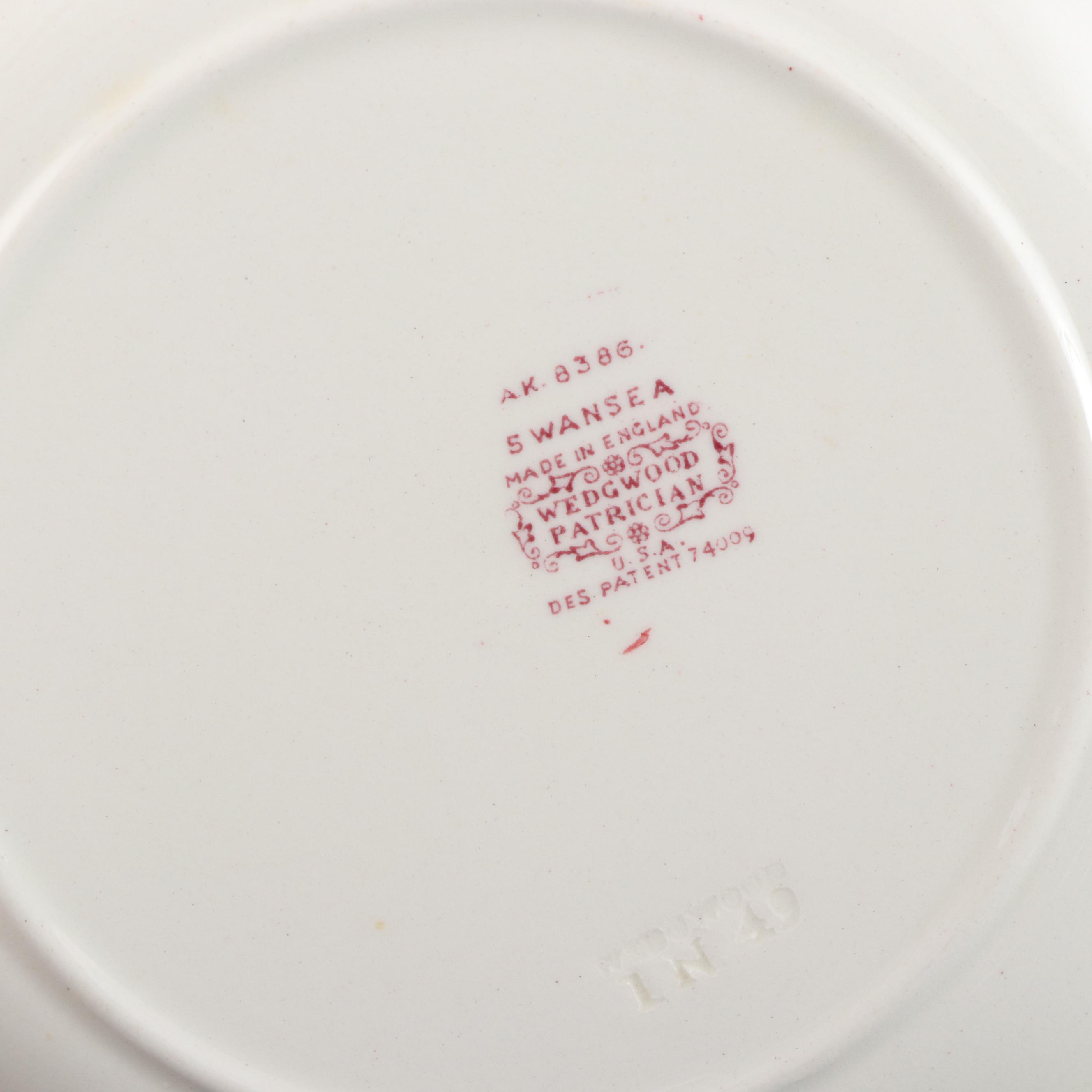 Wedgwood "Patrician" and "Wellesley" English  Earthenware Dinnerware