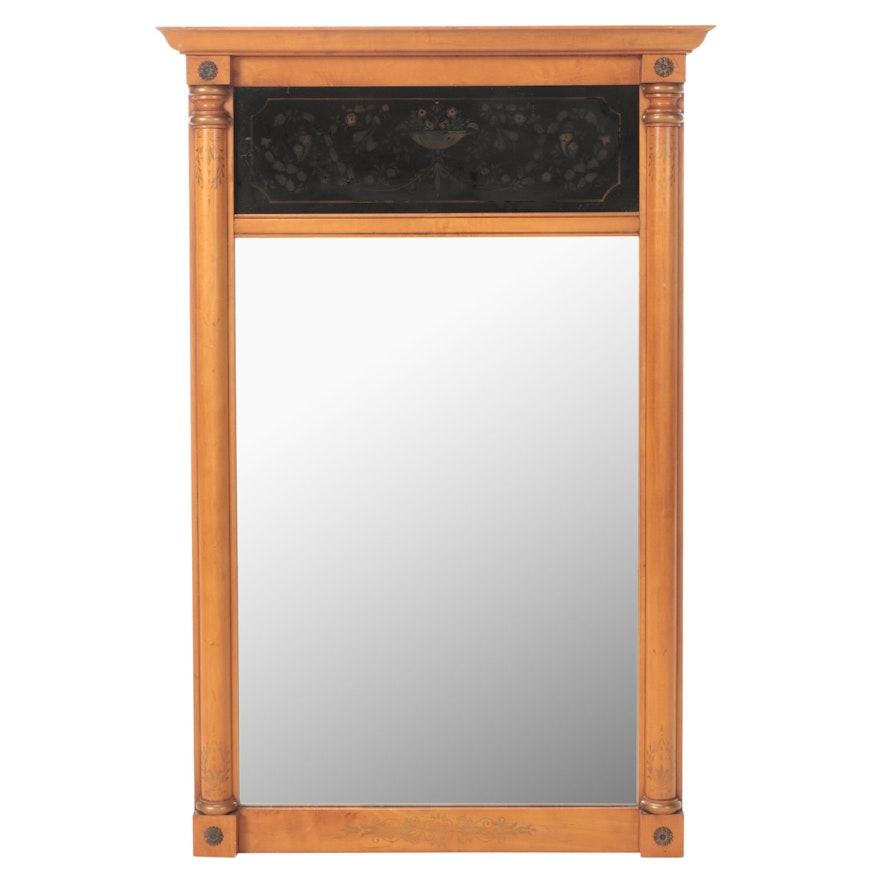 Hitchcock Alford Co. Split Baluster Maple Wall Mirror