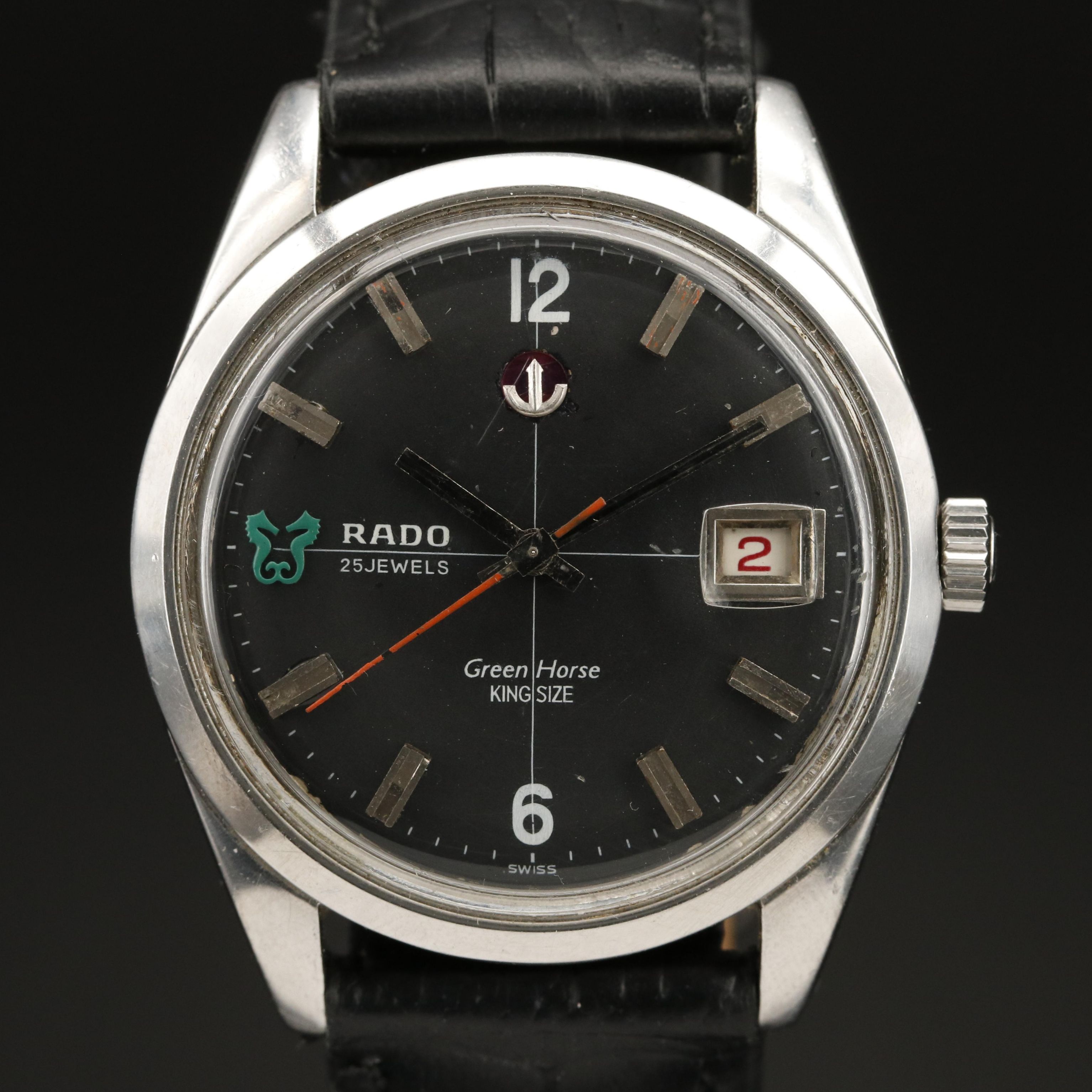 Vintage Rado"Green Horse" King Size Watch
