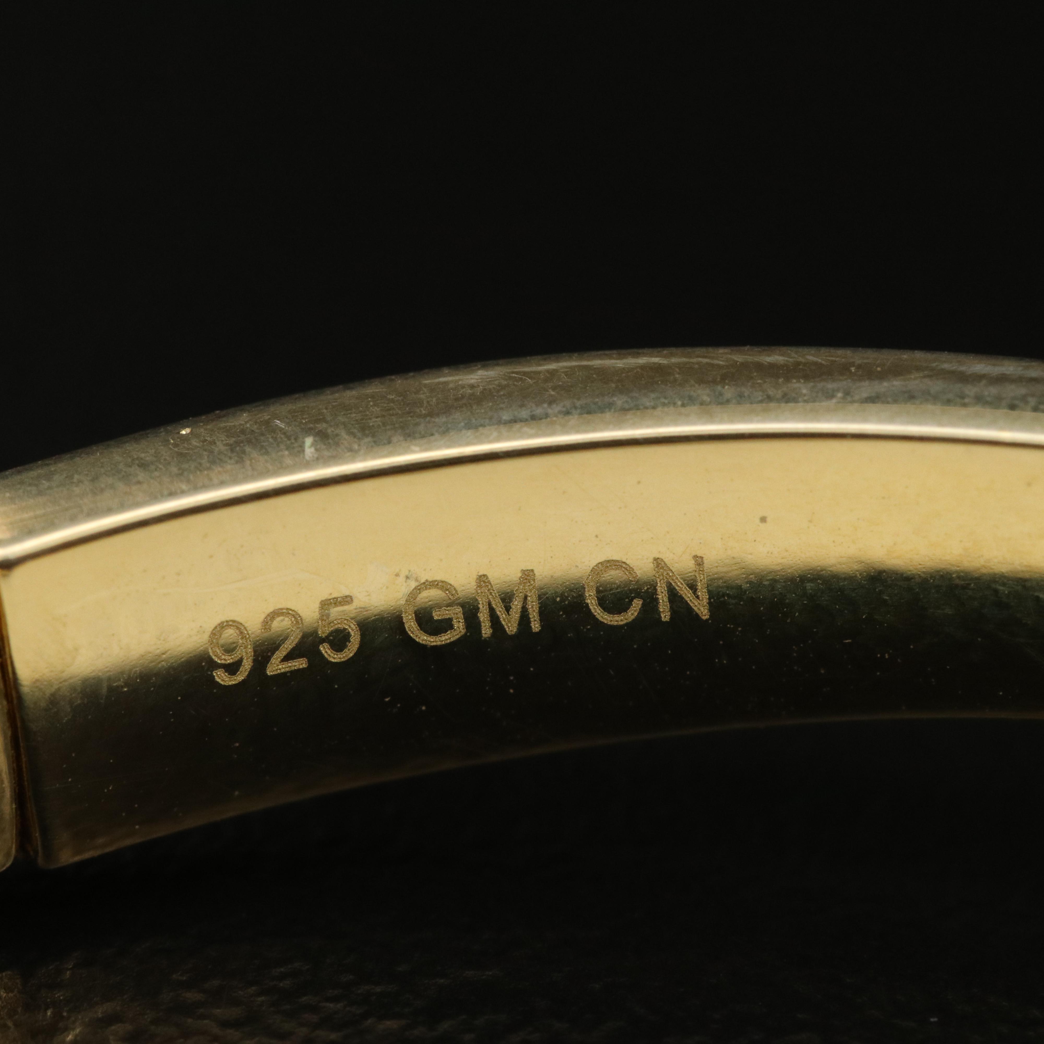 Pair of Gem Encrusted Hinged Bangles