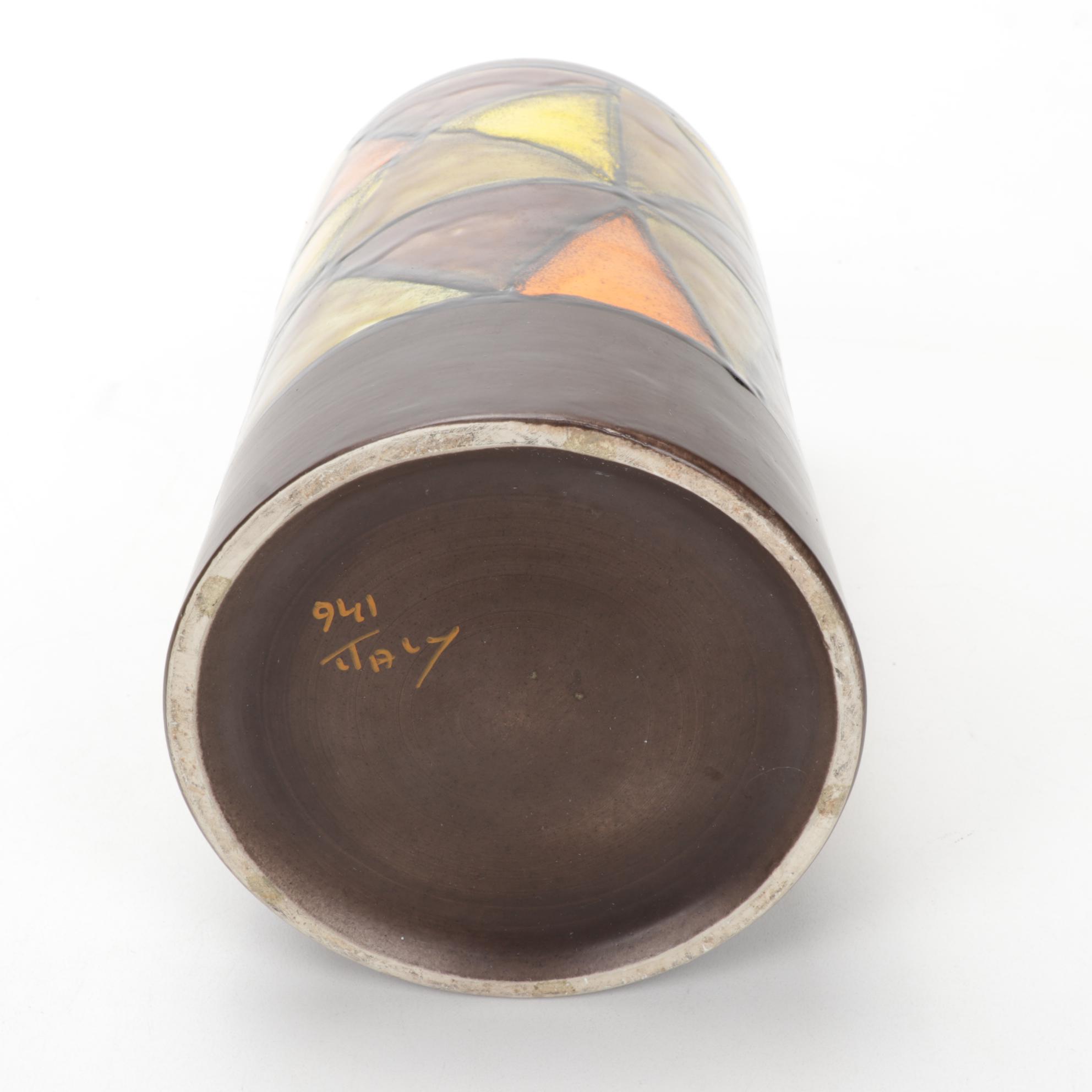 Mid Century Modern Italian Pottery Vases