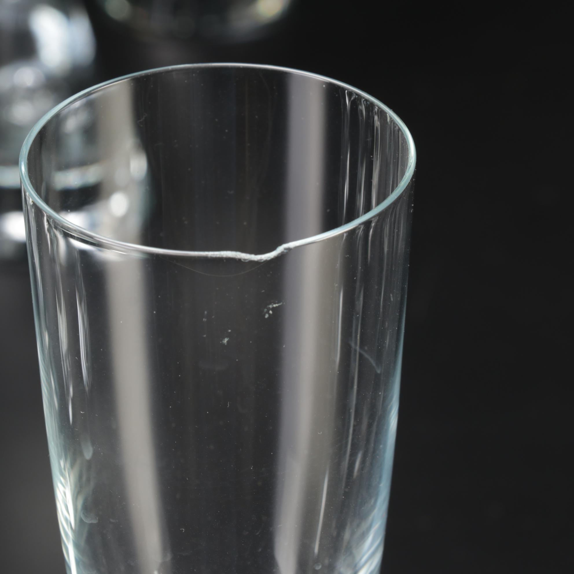 Holmegaard "Princess" Crystal Water Goblets, Champagne Flutes, and Wine Glasses