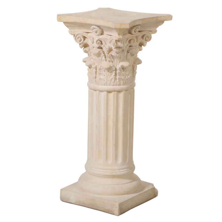 Classical Style Faux-Marble Plaster Pedestal