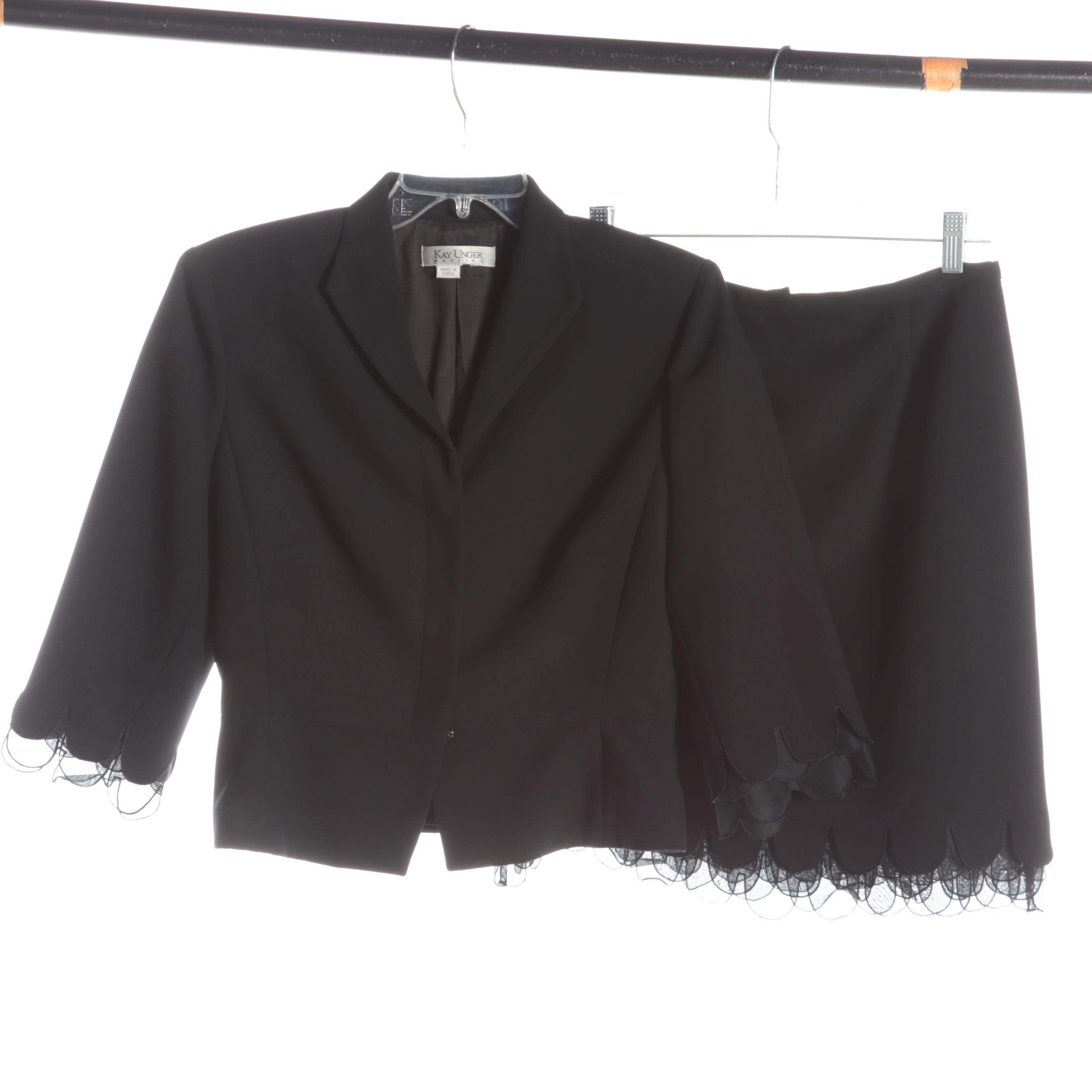 Tory Burch Button-Up Dress, Kay Unger Silk Skirt Suit, Trina Turk Pants and More