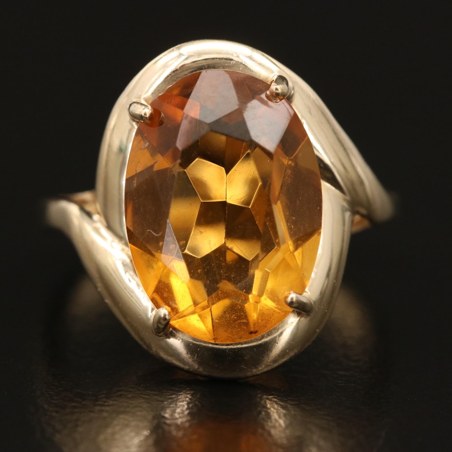 14K Citrine Ring