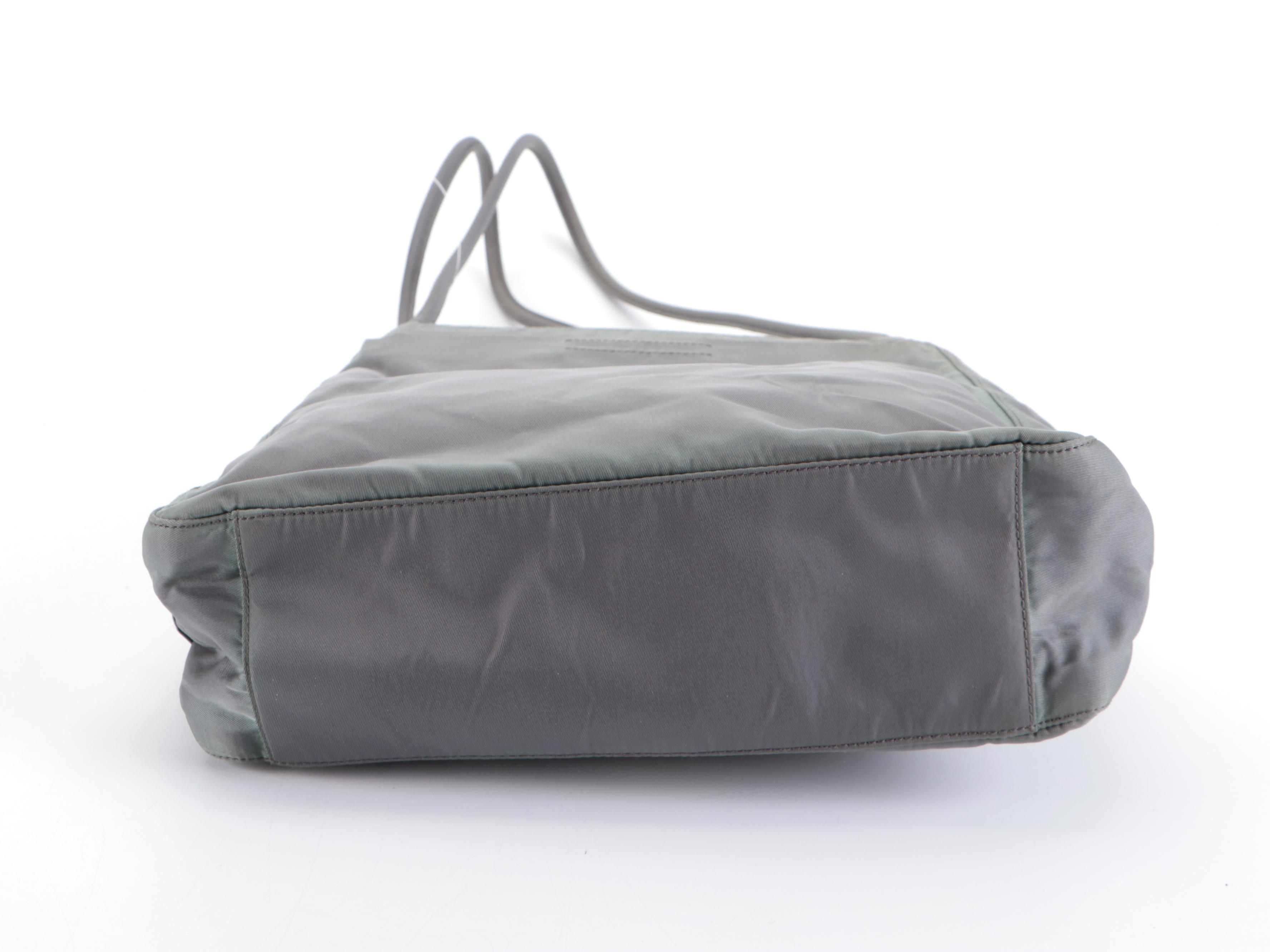 Prada Small Tote Grey Tessuto Nylon