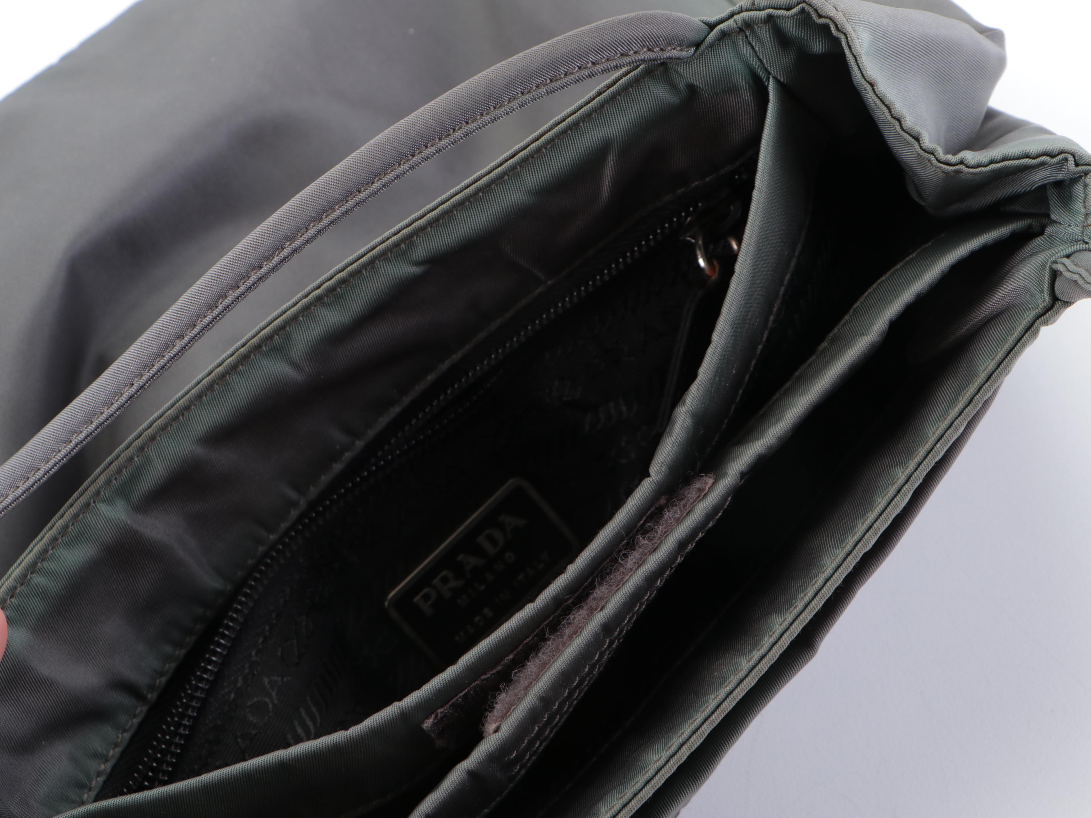 Prada Small Tote Grey Tessuto Nylon