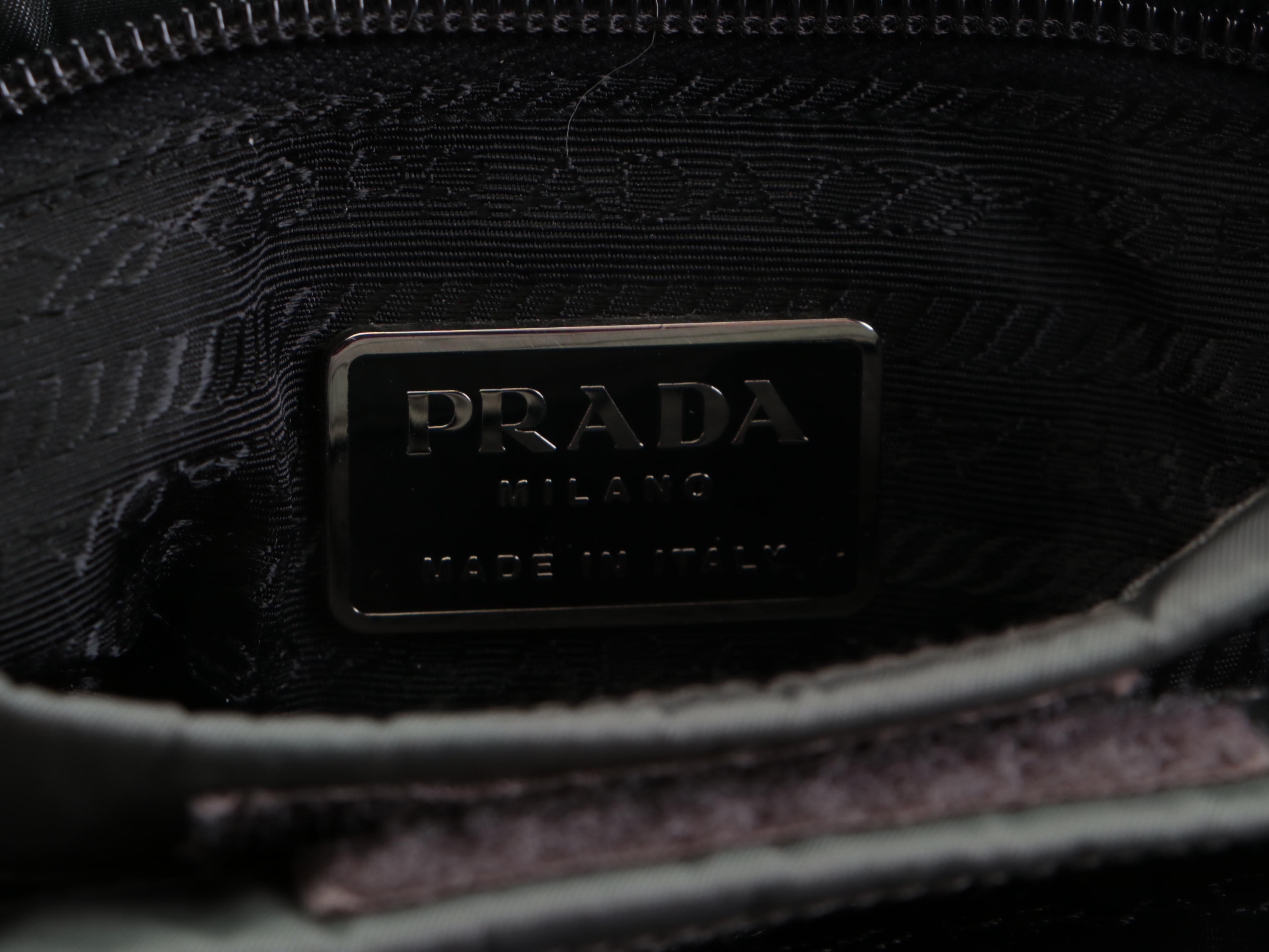 Prada Small Tote Grey Tessuto Nylon