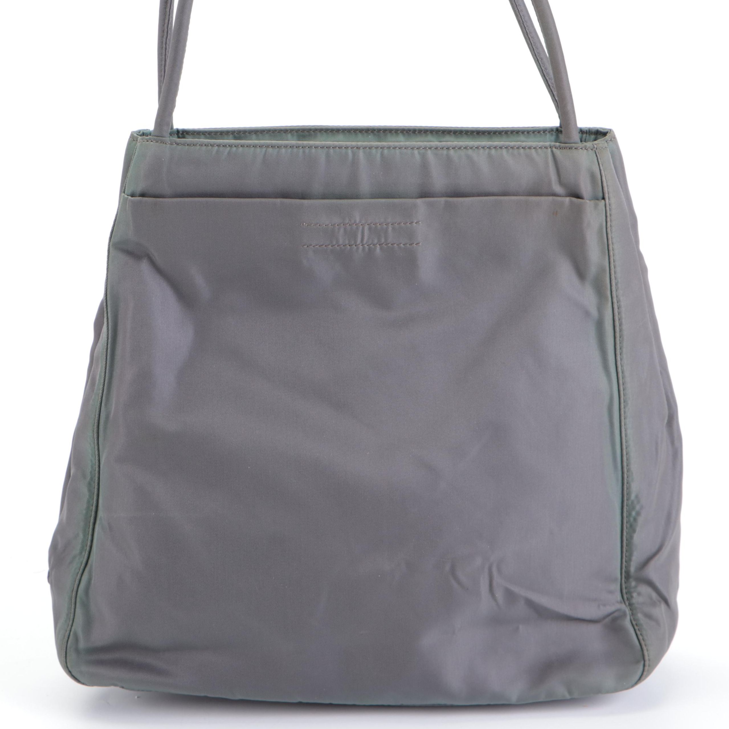 Prada Small Tote Grey Tessuto Nylon