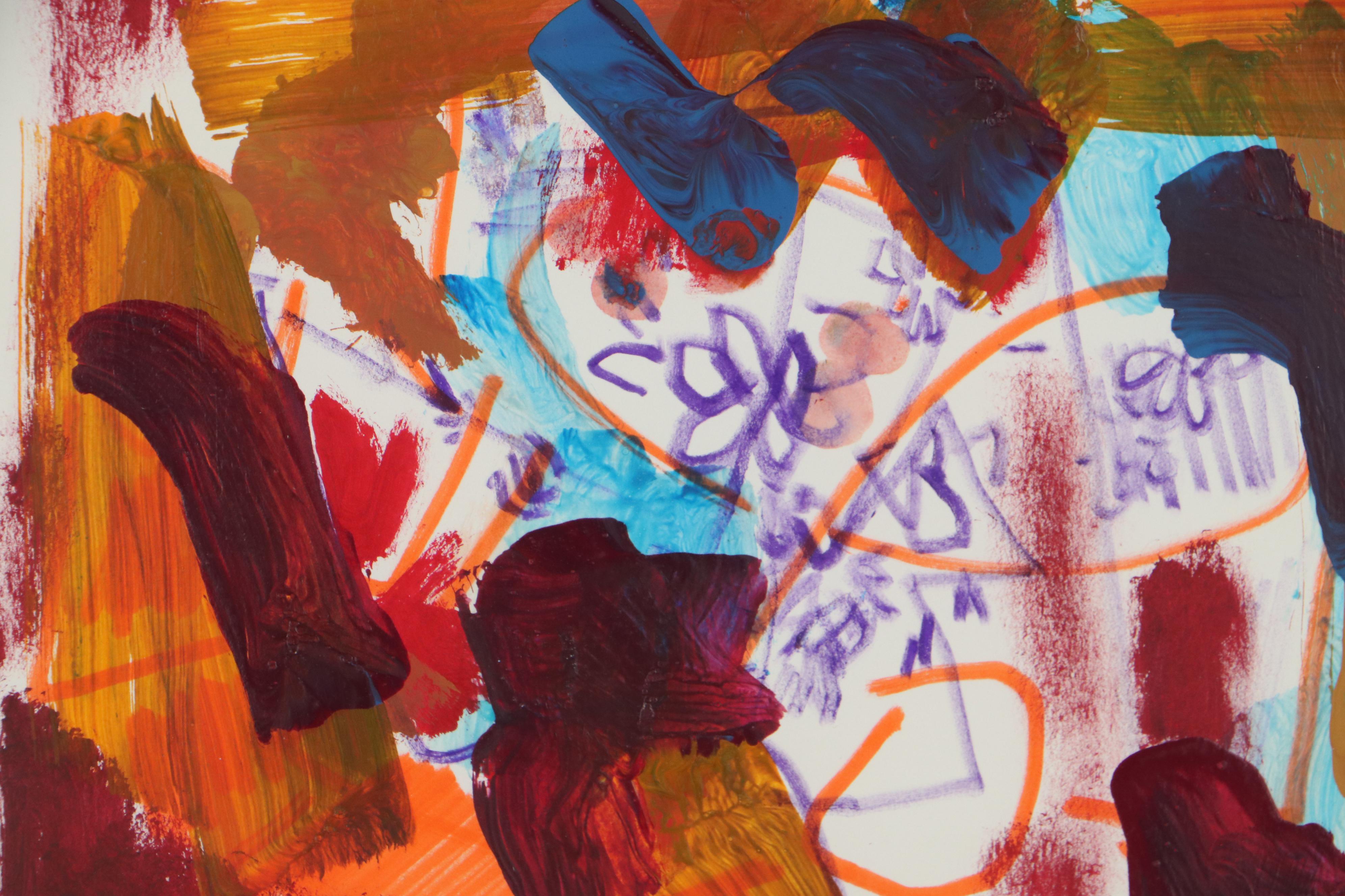 Paul Chidlaw Abstract Mixed Media Painting