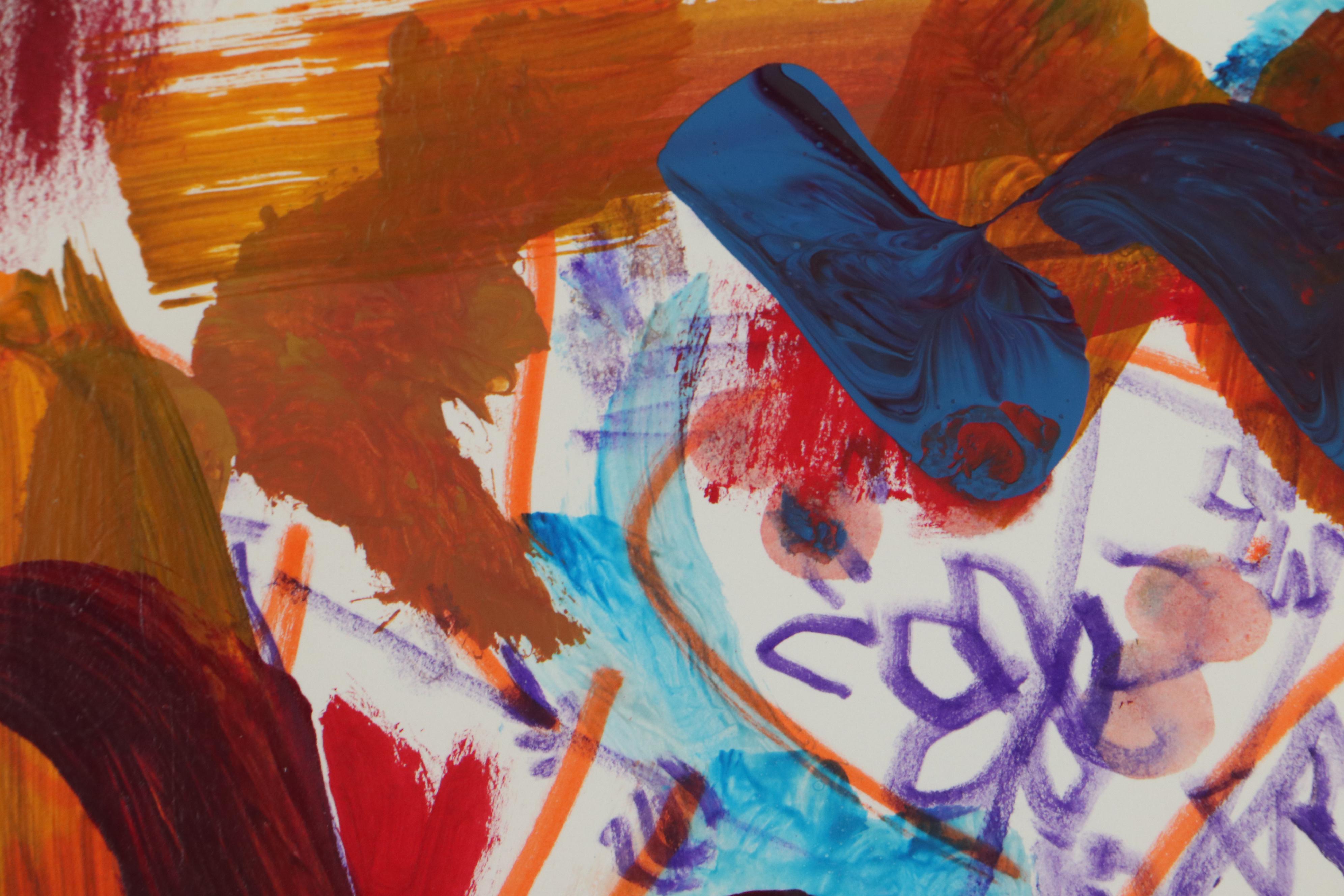 Paul Chidlaw Abstract Mixed Media Painting