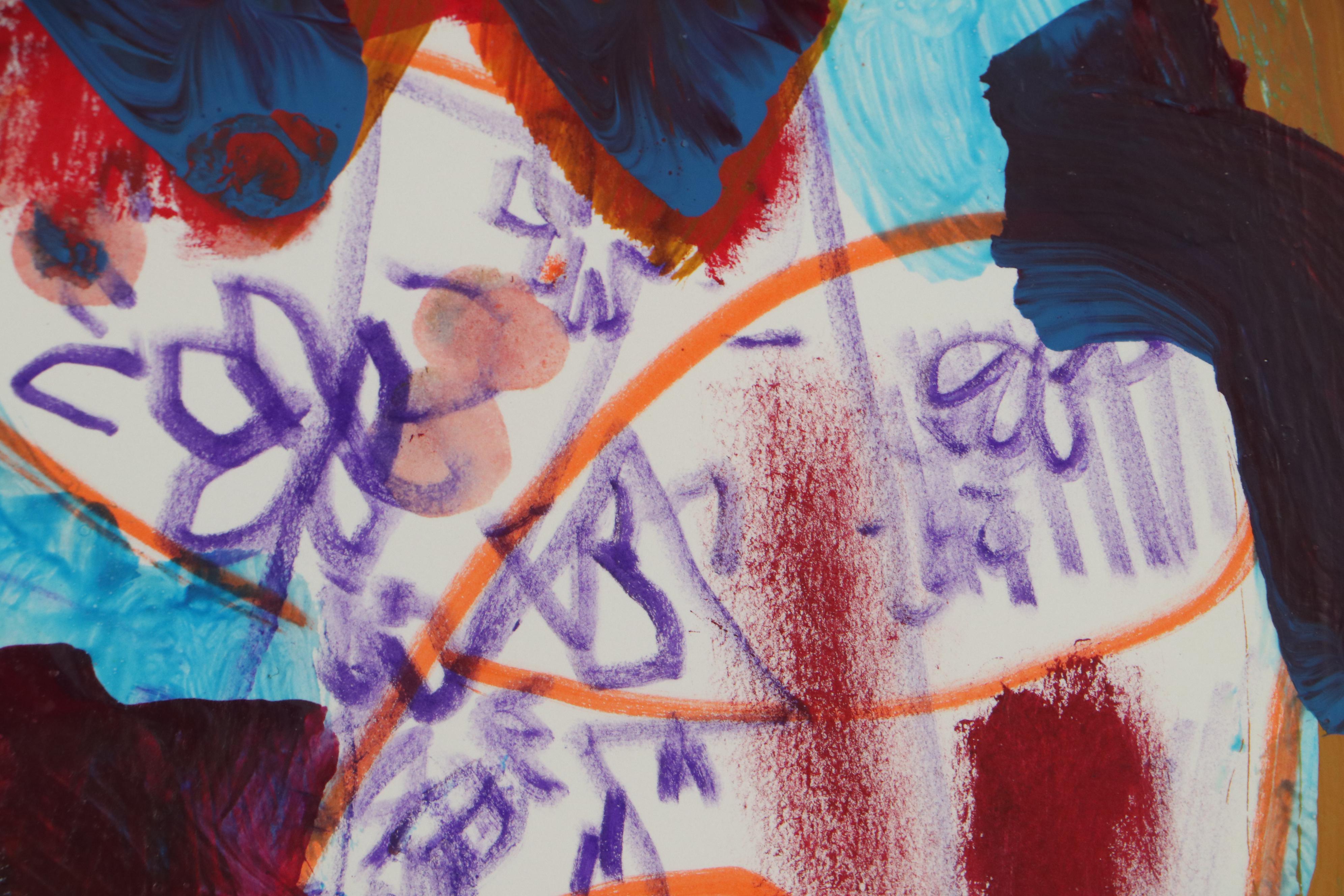 Paul Chidlaw Abstract Mixed Media Painting