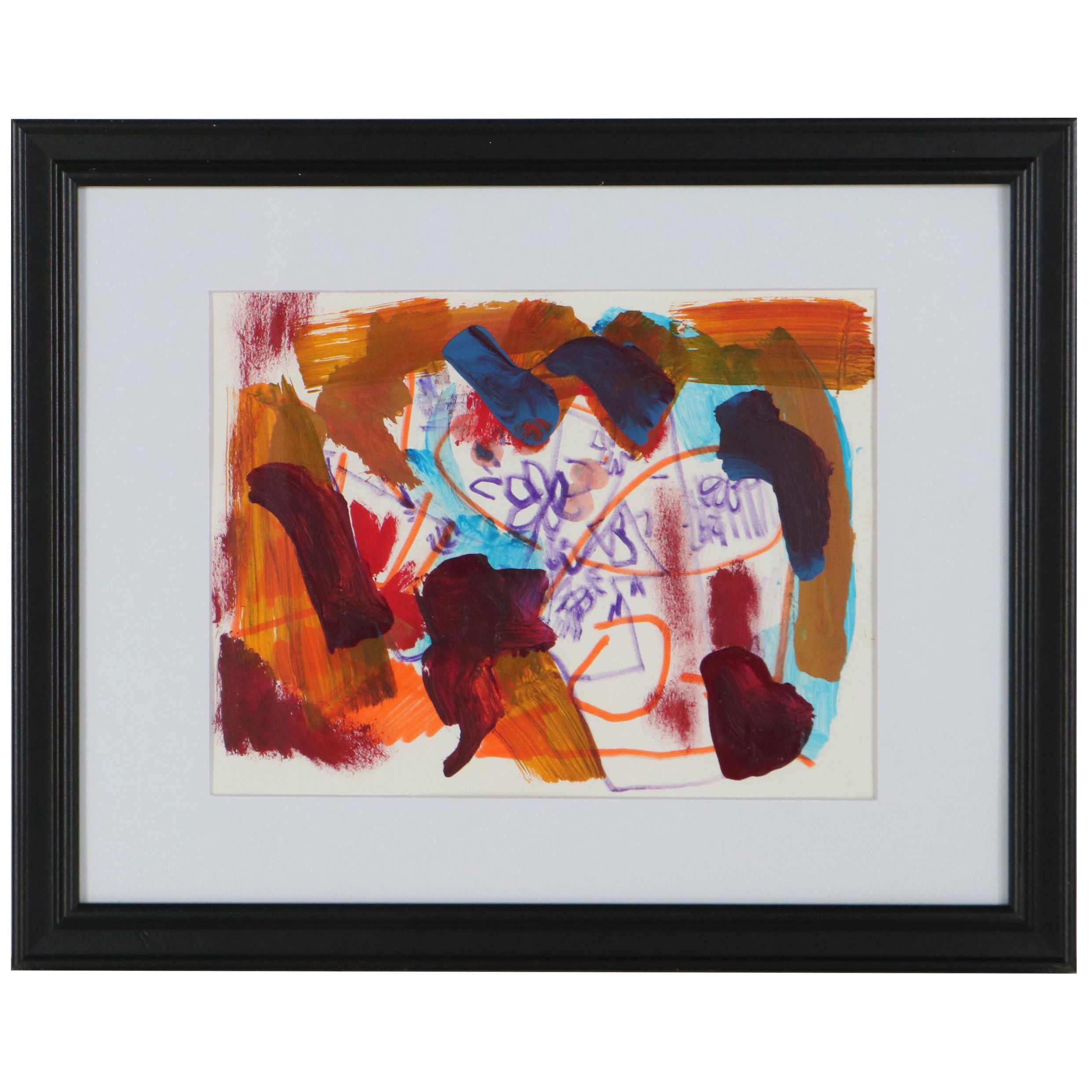 Paul Chidlaw Abstract Mixed Media Painting