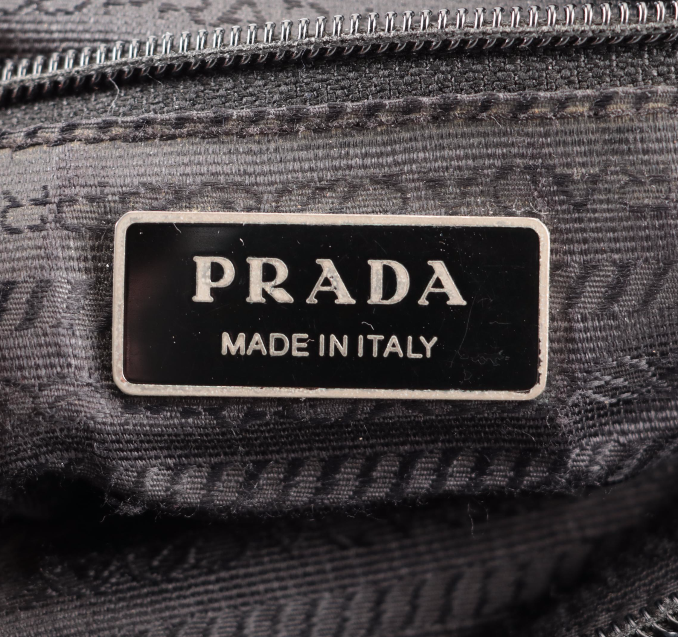 Prada Black Tessuto Nylon Crossbody Bag with Saffiano Leather Trim