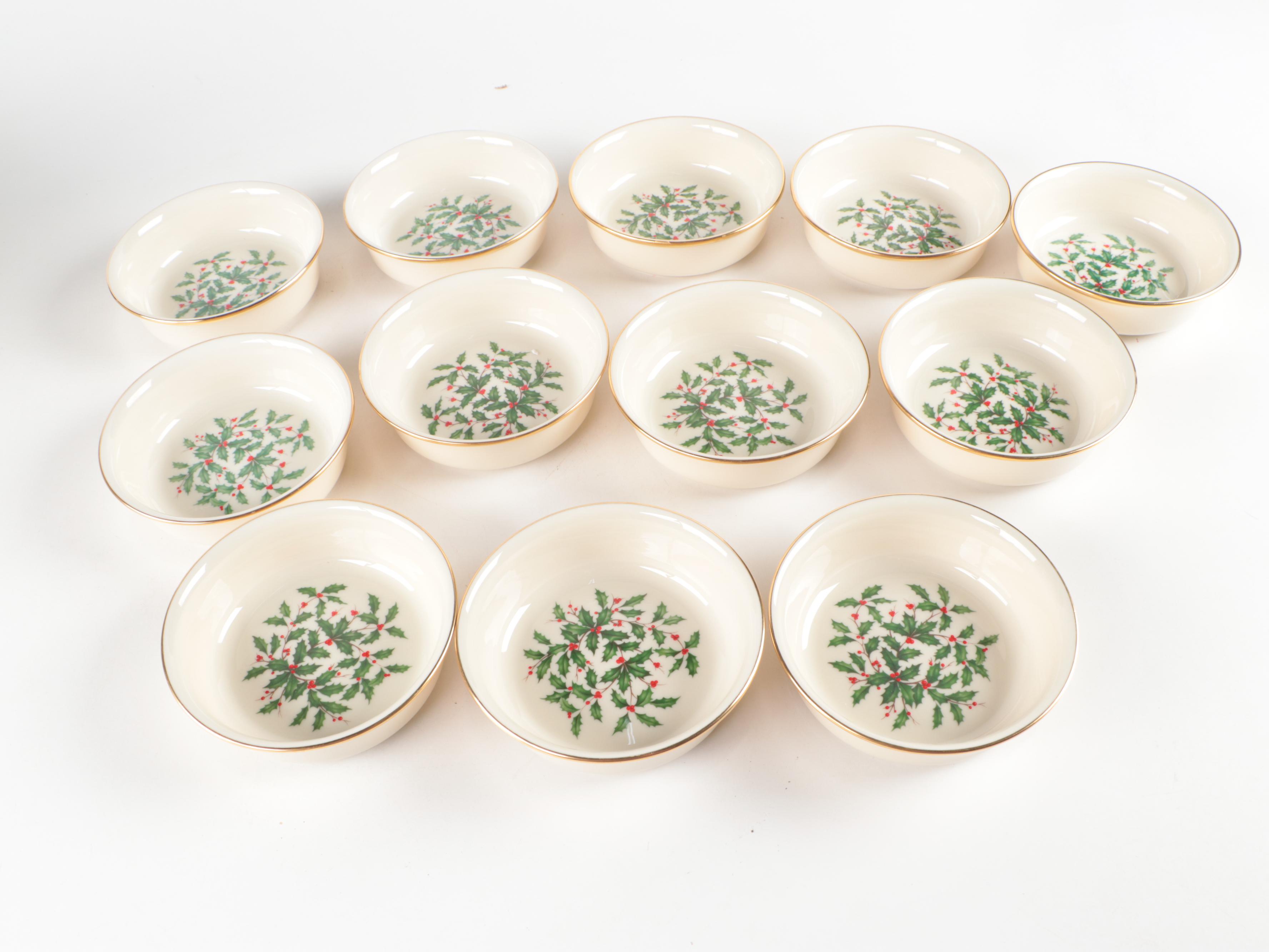 Lenox "Holiday" Bone China Dinnerware and Serving Accessories