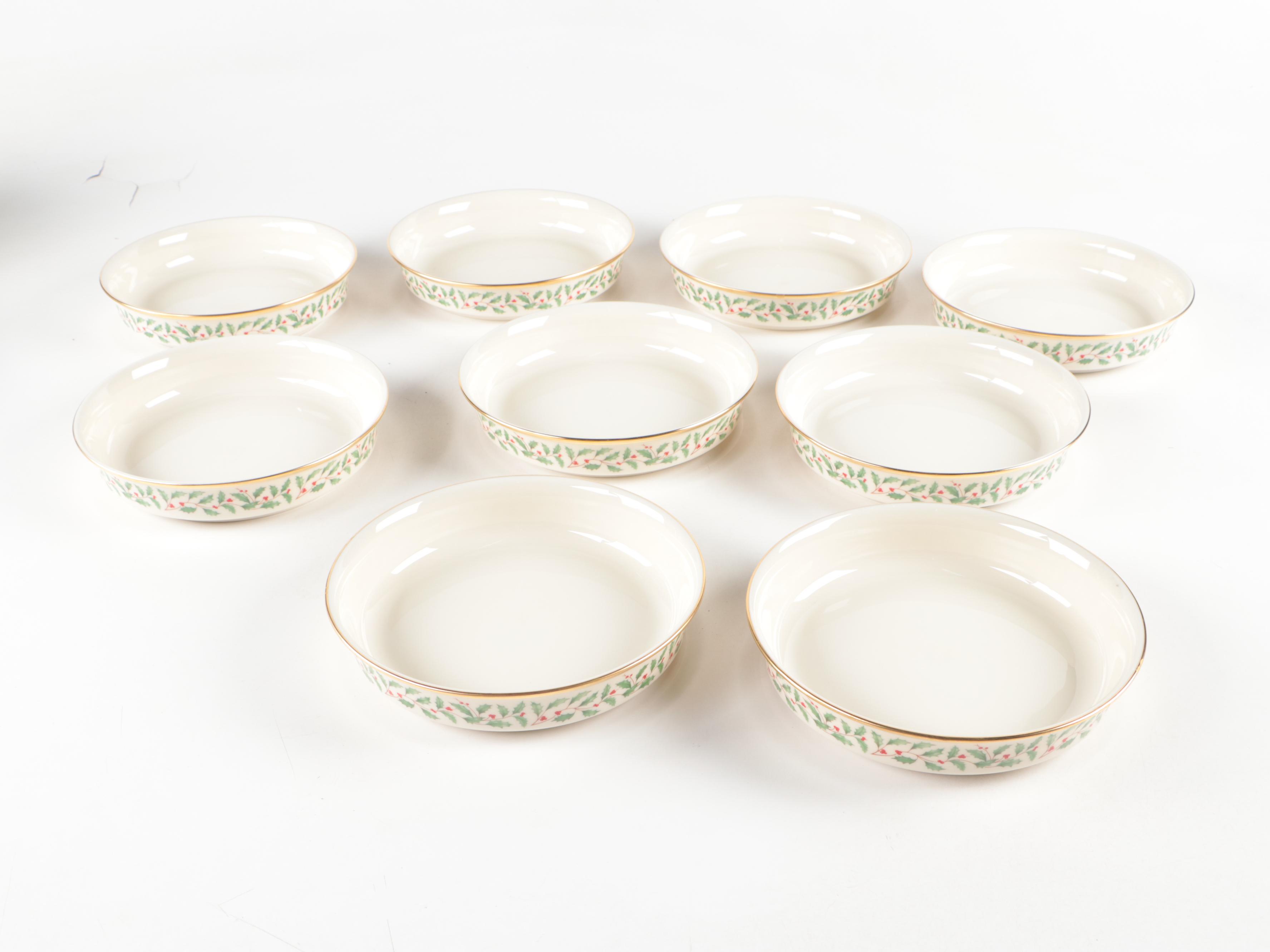 Lenox "Holiday" Bone China Dinnerware and Serving Accessories