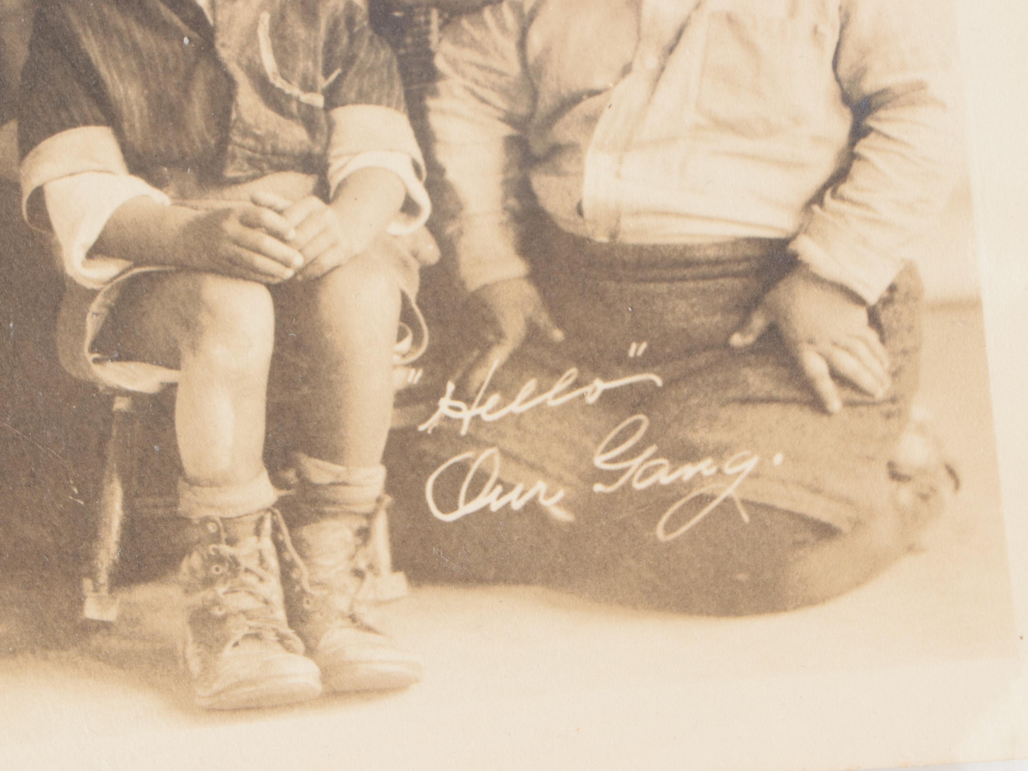 1924 Jackie Coogan "Cameo Kid" Records and "Our Gang" Photo Print