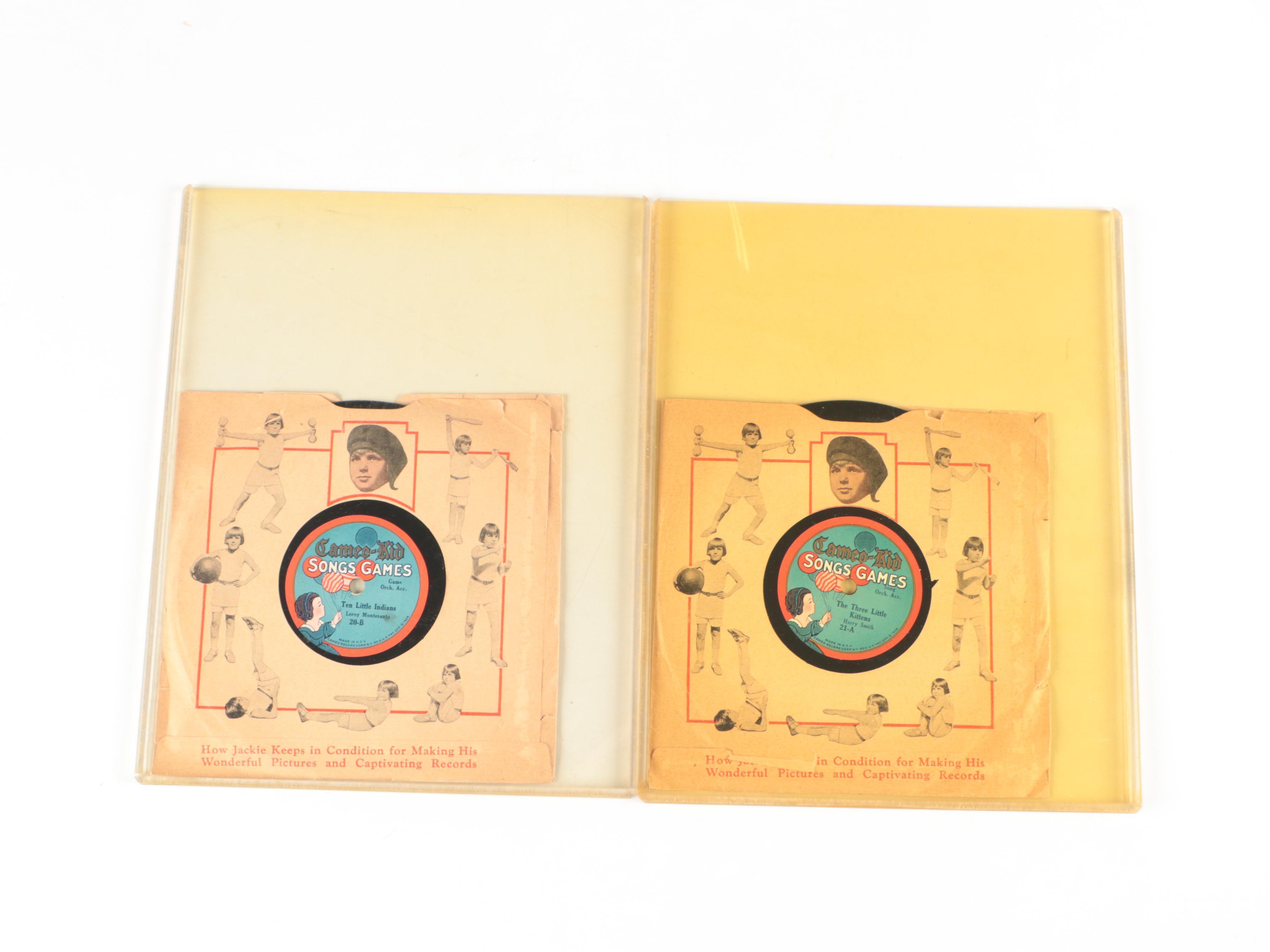 1924 Jackie Coogan "Cameo Kid" Records and "Our Gang" Photo Print