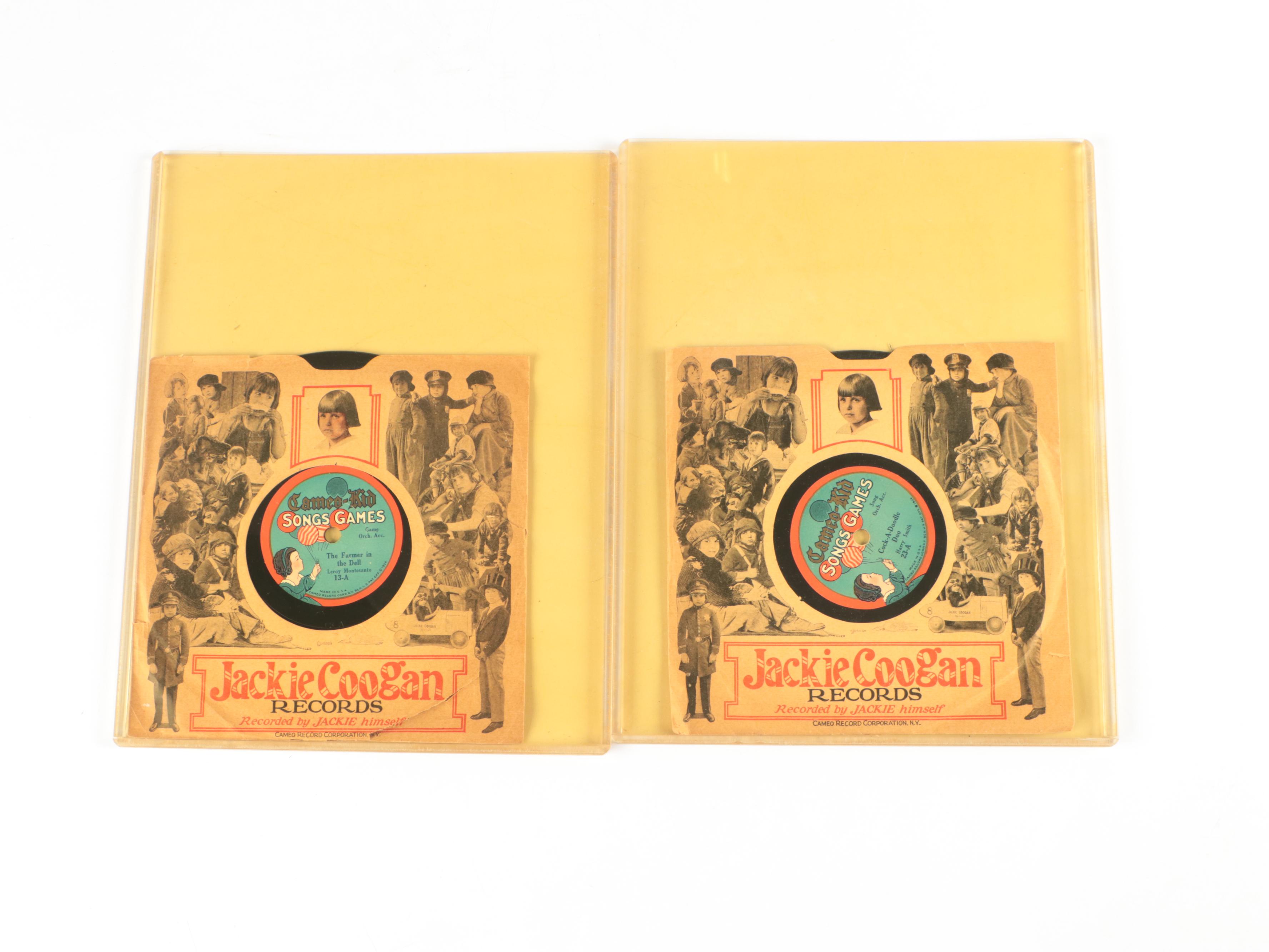 1924 Jackie Coogan "Cameo Kid" Records and "Our Gang" Photo Print