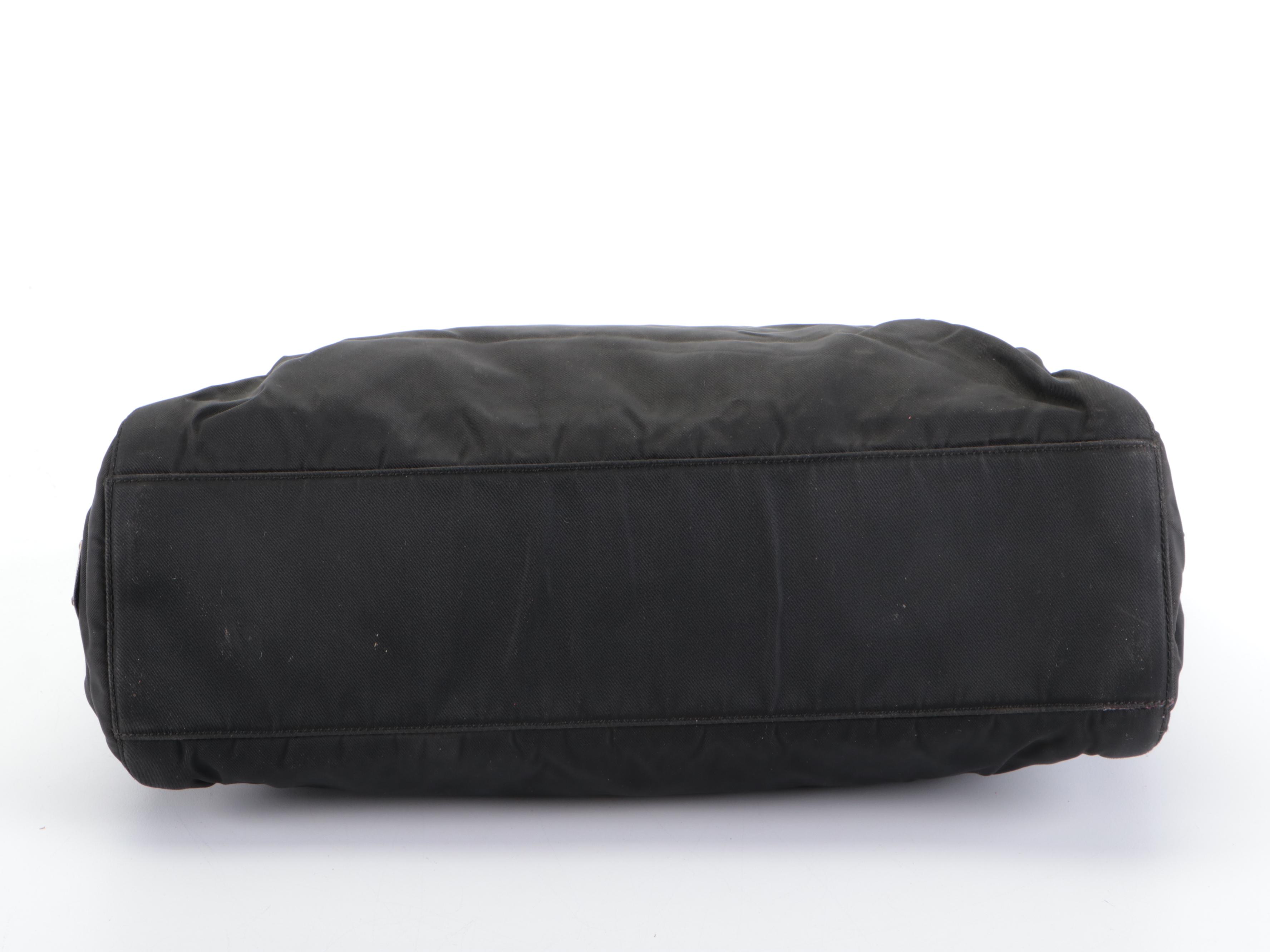 Prada Small Workbag Tote in Black Nylon Tessuto with Composite Handles