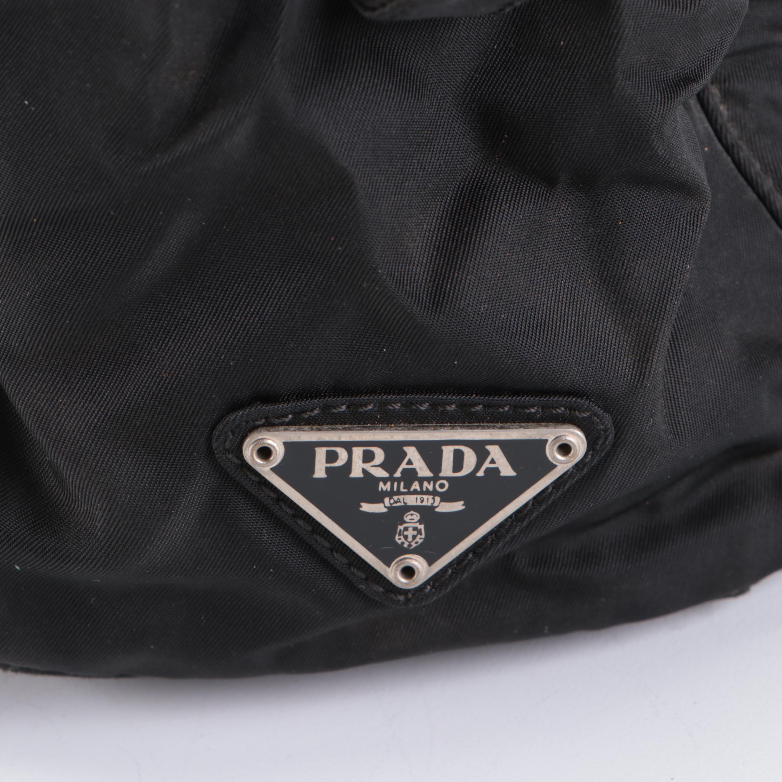 Prada Small Workbag Tote in Black Nylon Tessuto with Composite Handles