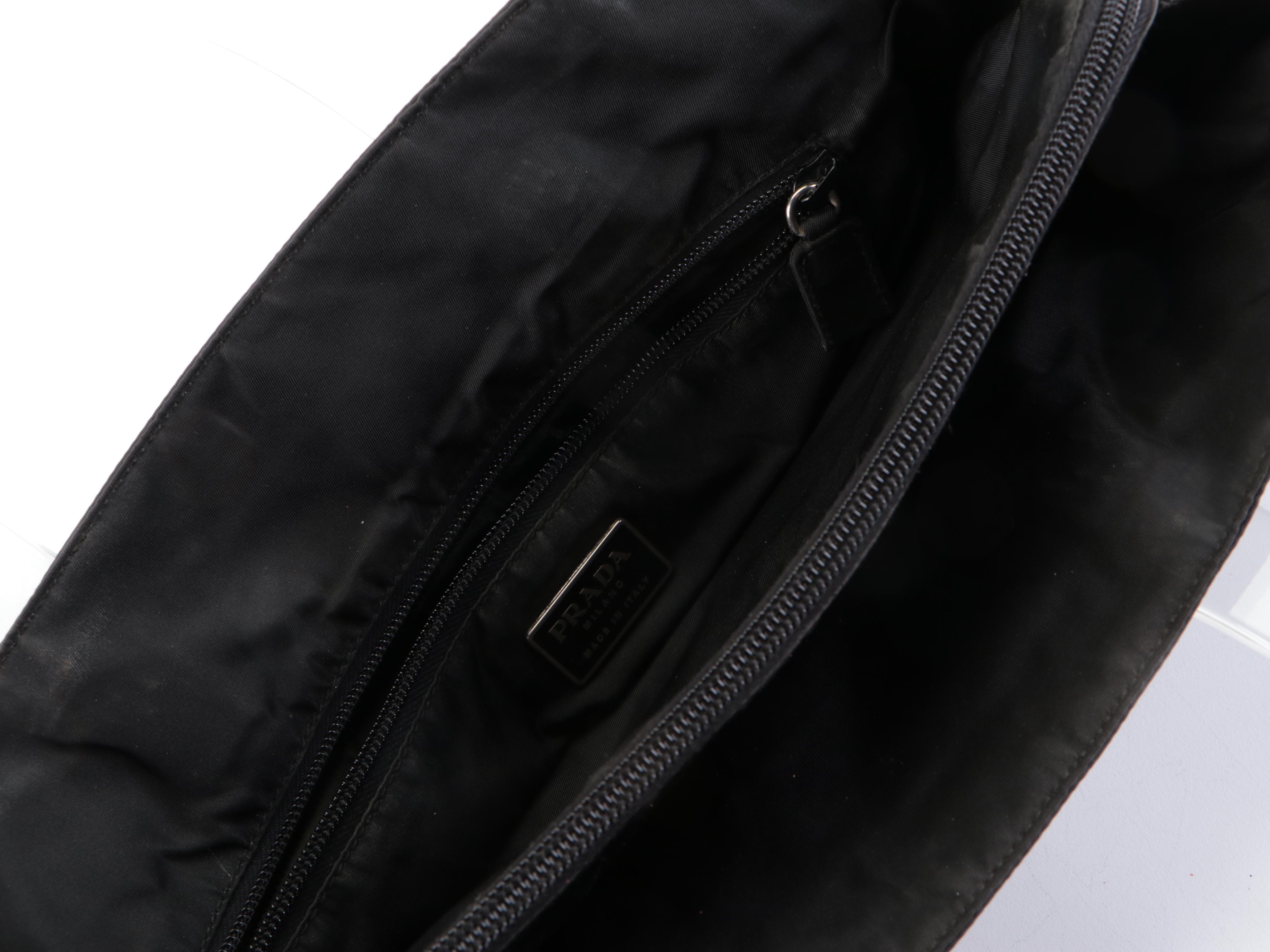 Prada Small Workbag Tote in Black Nylon Tessuto with Composite Handles