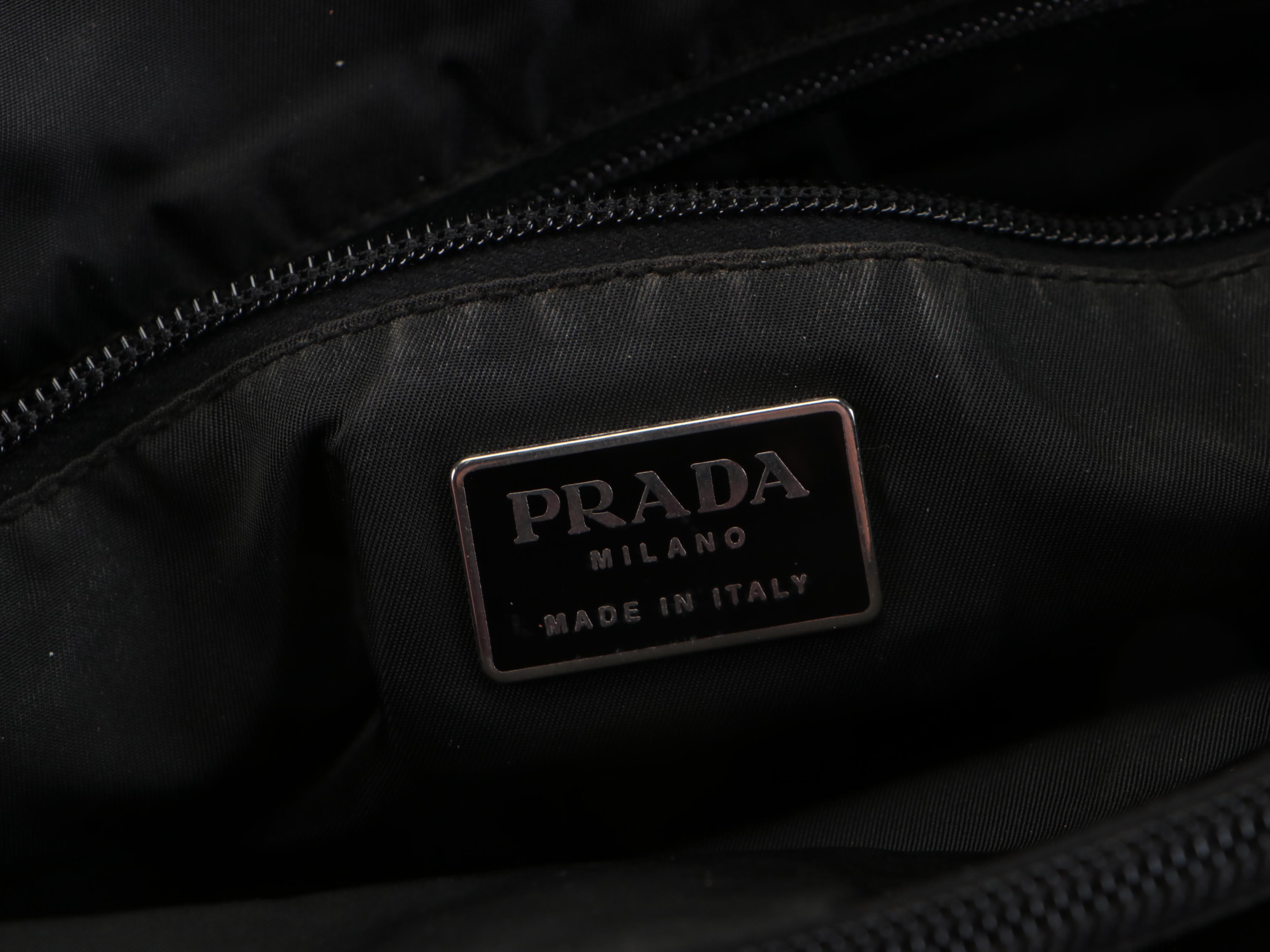 Prada Small Workbag Tote in Black Nylon Tessuto with Composite Handles