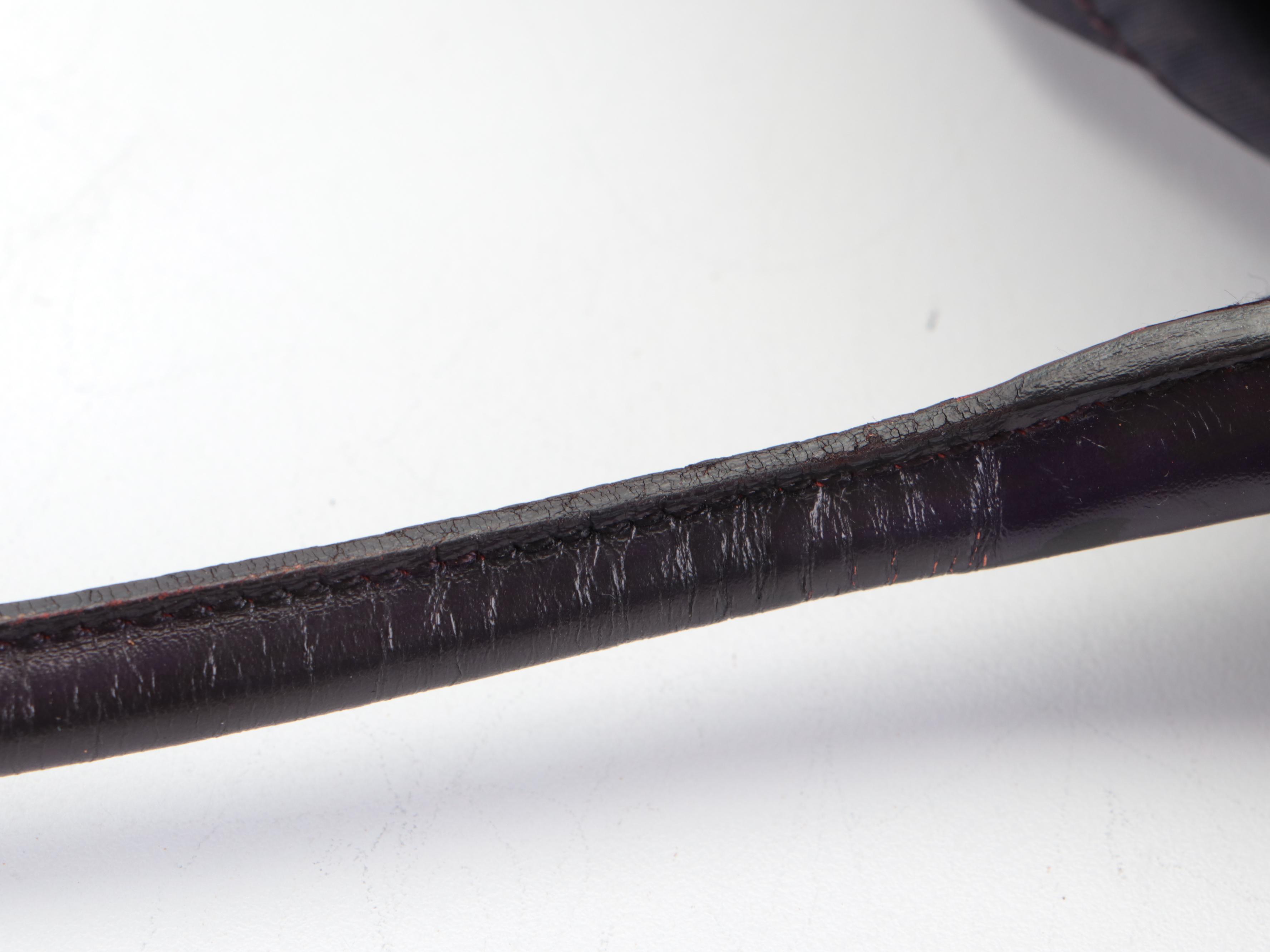 Prada Small Bowler Bag in Nylon Tessuto and Smooth Purple Leather