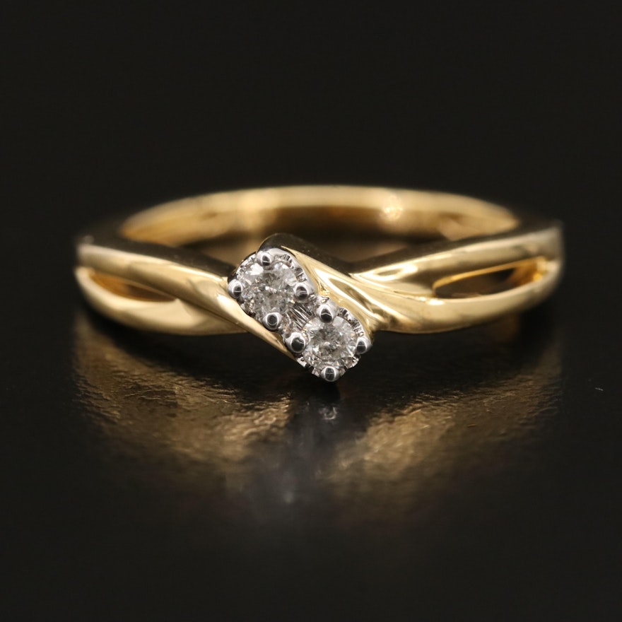 Sterling Diamond Ring