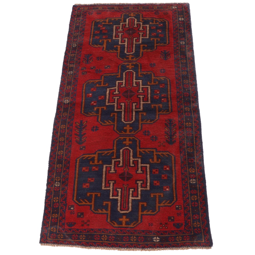3'5 x 6'8 Hand-Knotted Afghan Taimani Baluch Area Rug