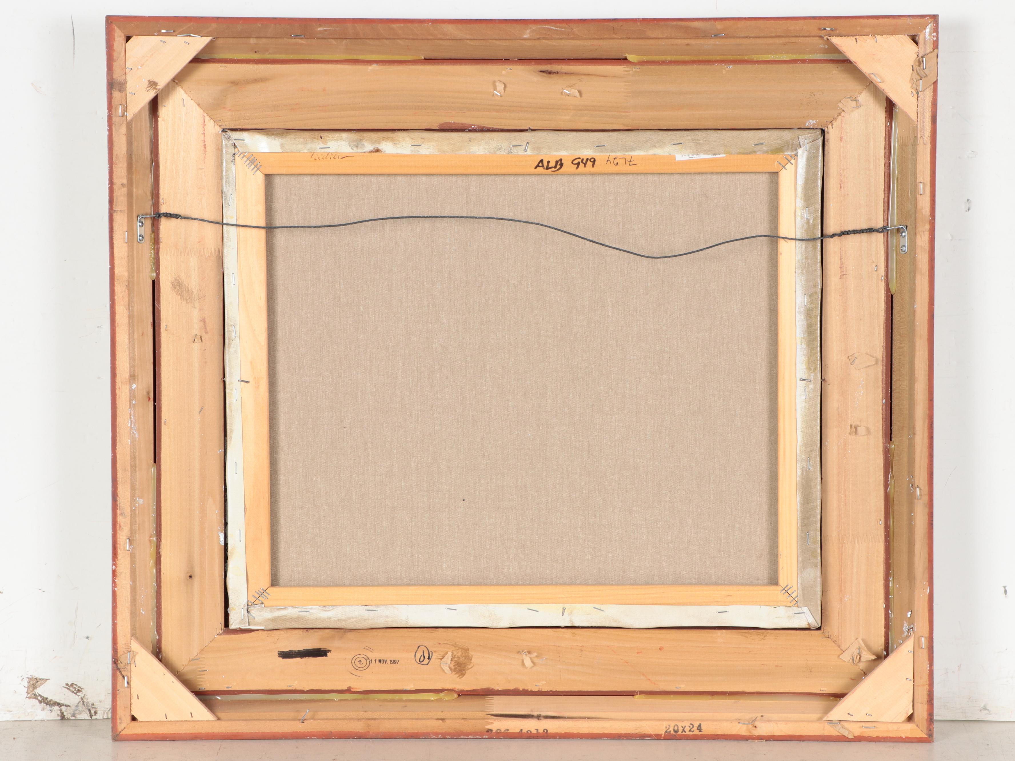 L. Stephano Riverscape Oil Painting