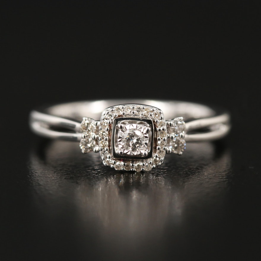 Hallmark Sterling Diamond Ring