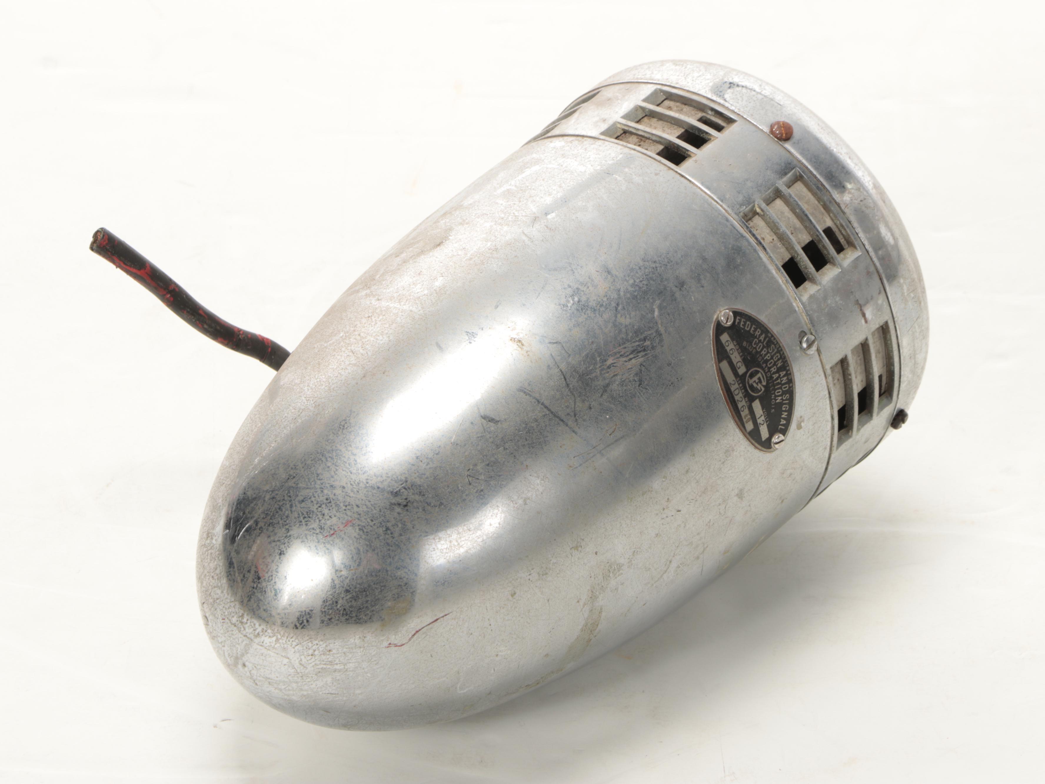 Federal Sign & Signal Corporation Fire Truck Siren, Model 66-G, 1960s