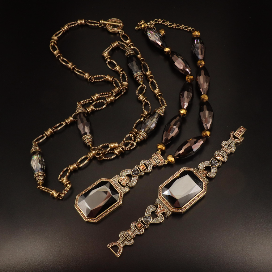 Heidi Daus "Fab Fob" Crystal Jewelry Set