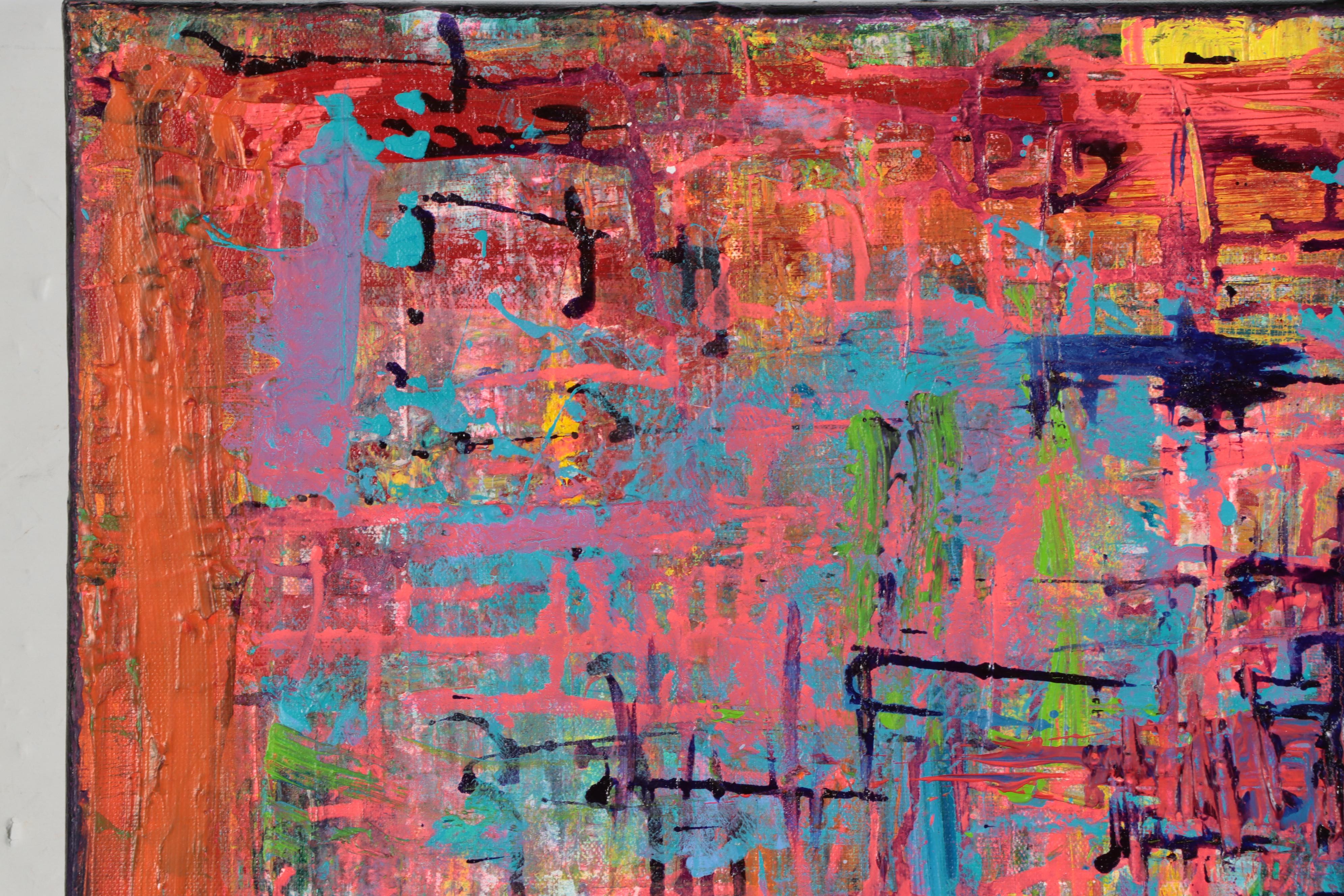 Jeffrey "Jeffro" Hollington Acrylic Painting "Abstract 3"