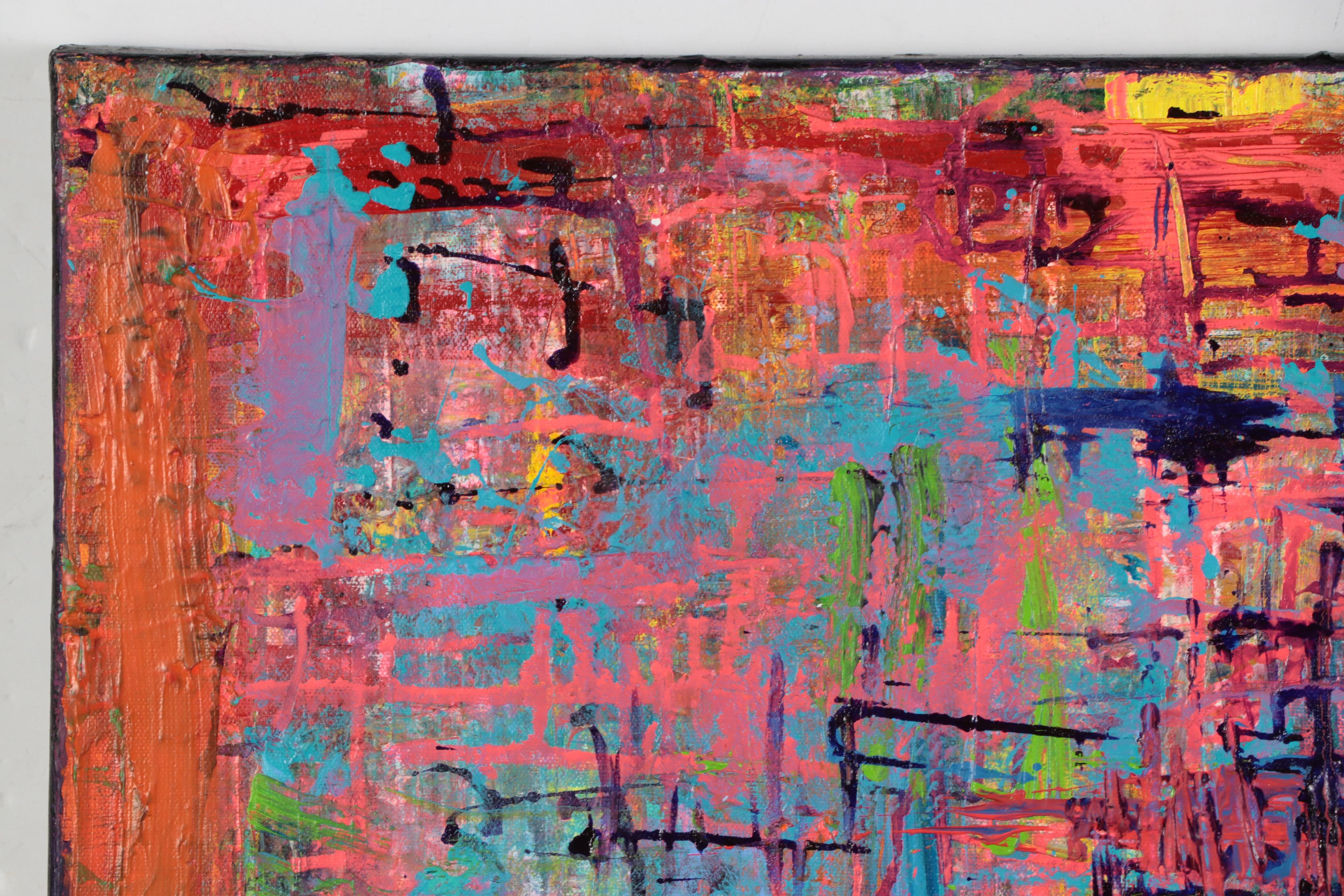 Jeffrey "Jeffro" Hollington Acrylic Painting "Abstract 3"