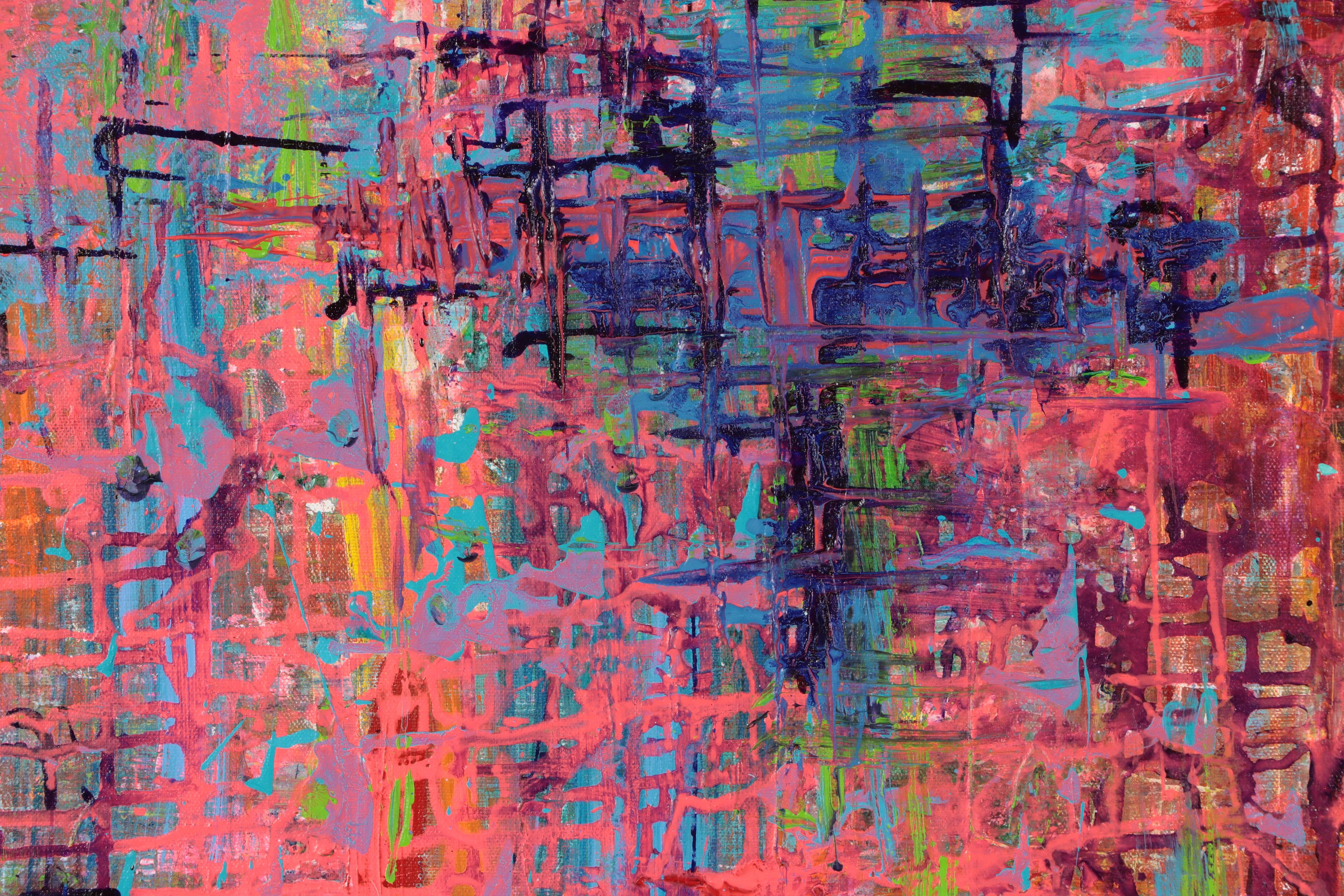 Jeffrey "Jeffro" Hollington Acrylic Painting "Abstract 3"