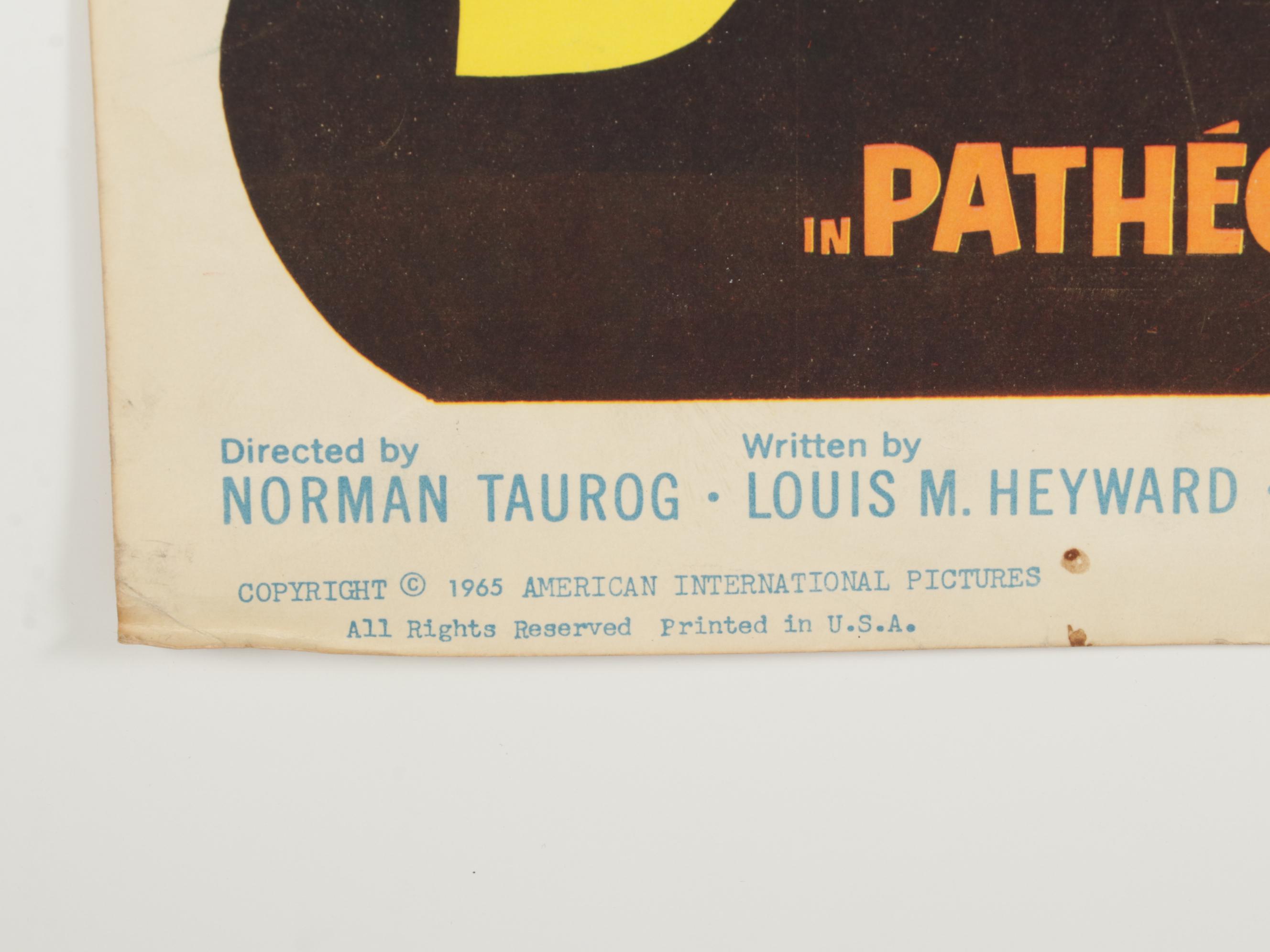 "Sergeant Deadhead" Collotype Insert Movie Poster, 1965