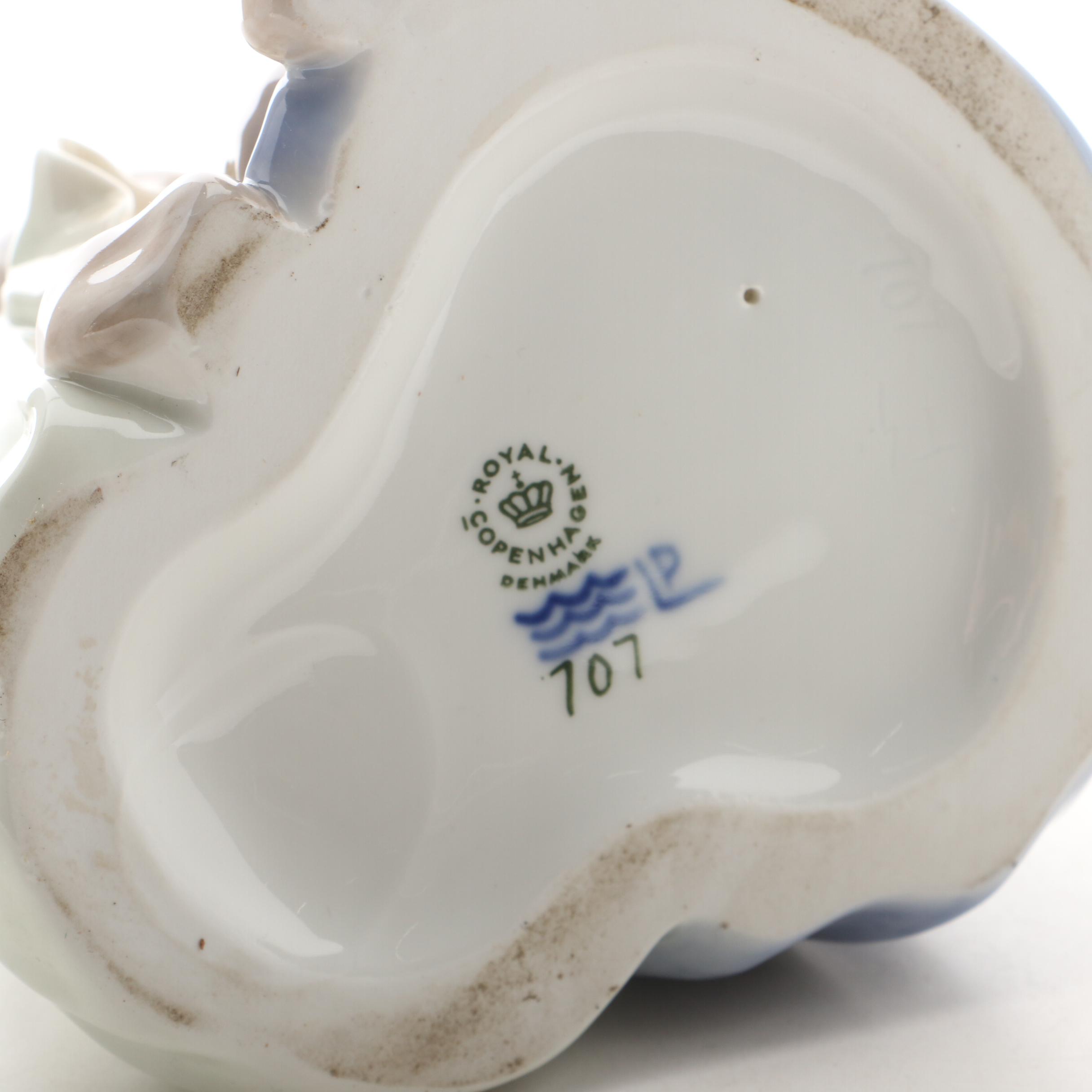 Royal Copenhagen "Children with Dog" Porcelain Figurine, 1962