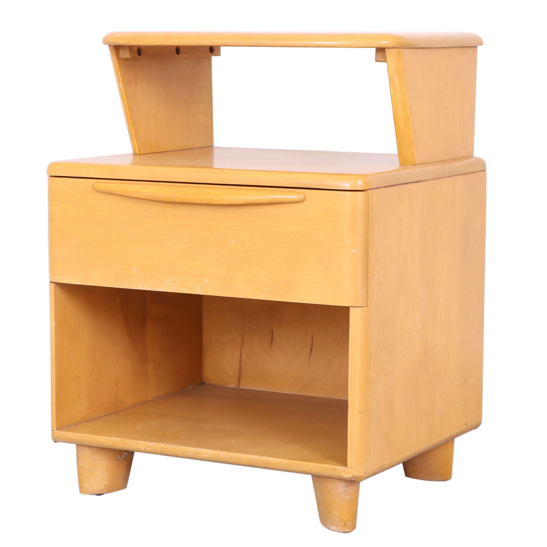 Heywood-Wakefield "Encore" Mid Century Modern Birch Nightstand in Wheat Finish