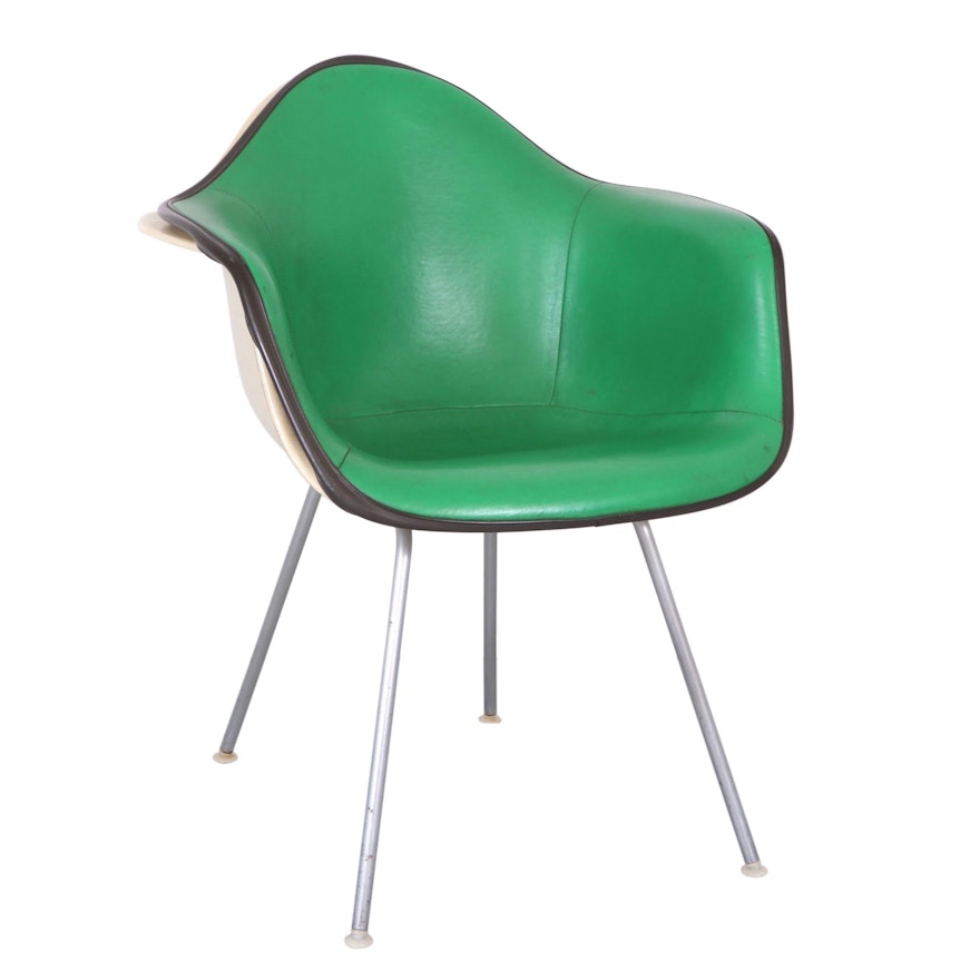 Eames for Herman Miller Molded Fiberglass and Vinyl DAX Armchair, 1960s