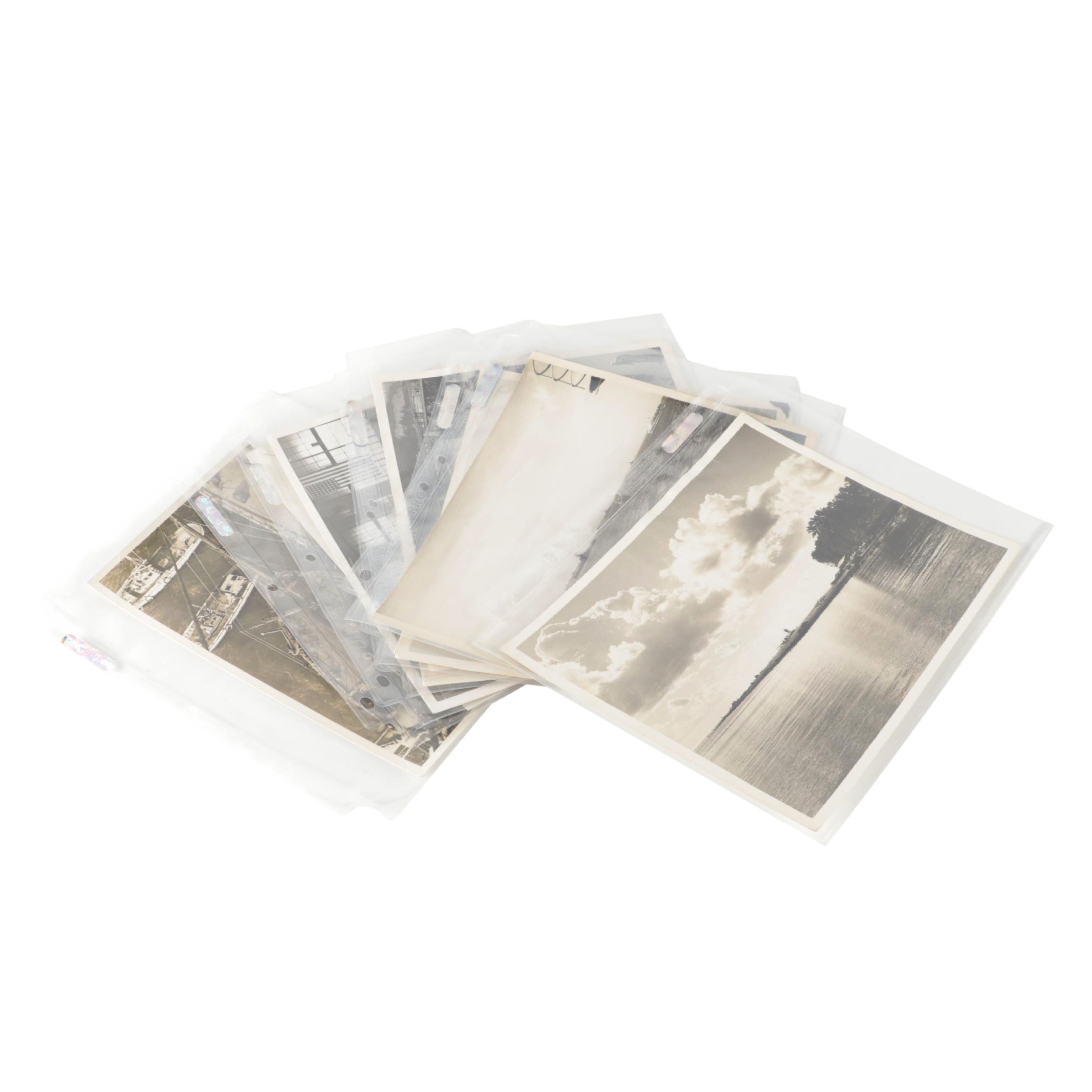 U.S. Navy Black and White Photographs, Including Ships, Scenery, and More