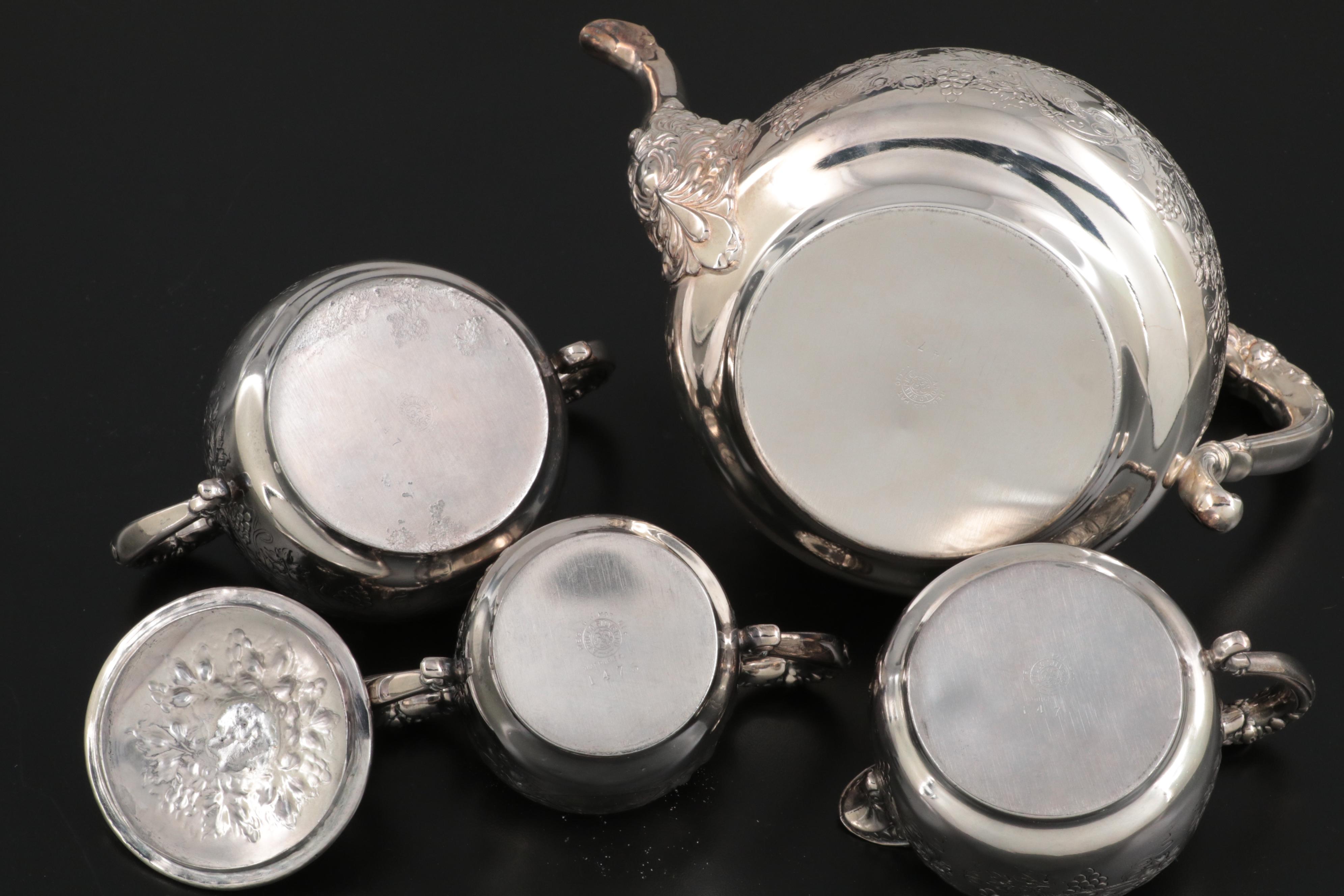 Homan Mfg. Co. Silver Plate Lidded Serving Dish and Other Silver Plate Serveware