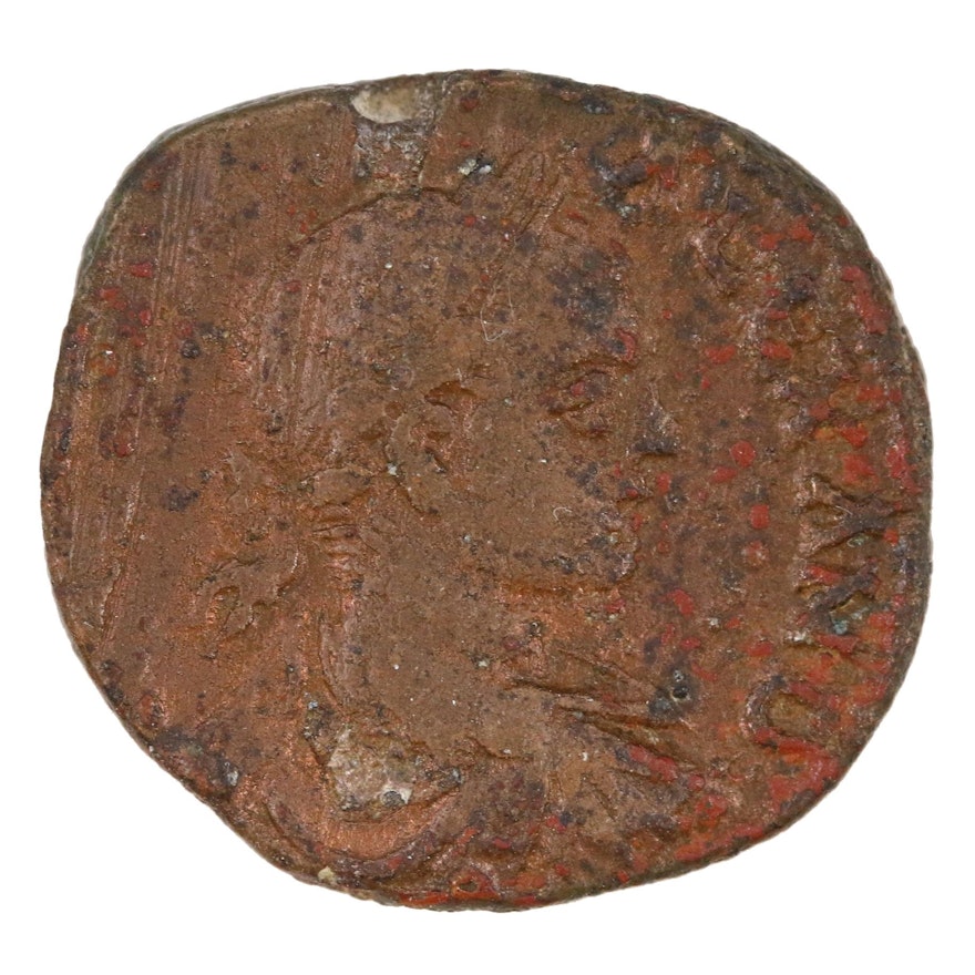 Samaria, Caesarea Severus Alexander Roman Empire Æ Bronze Coin 222-235 AD