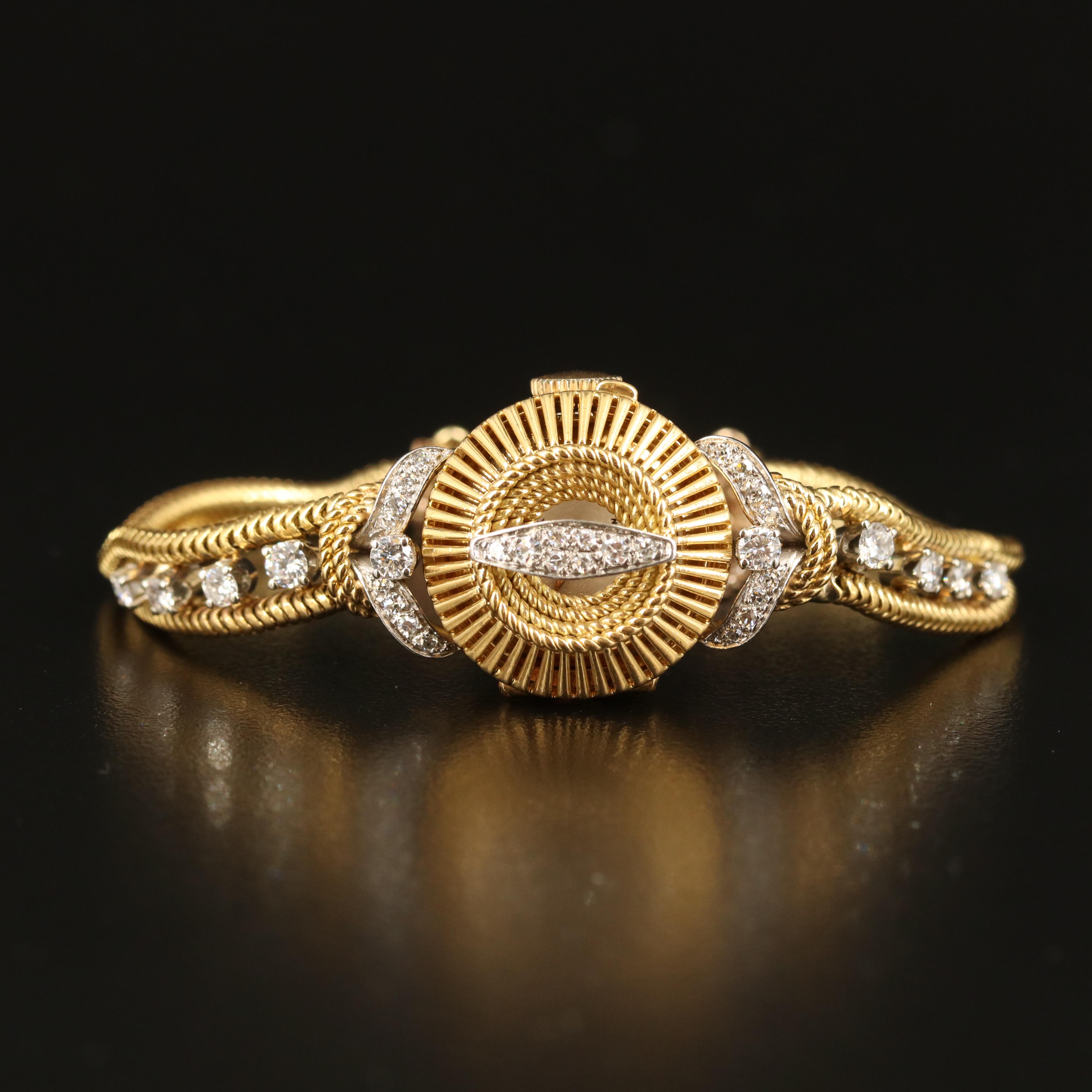 18K Rolex Custom Diamond Dial Cover and Band Watch