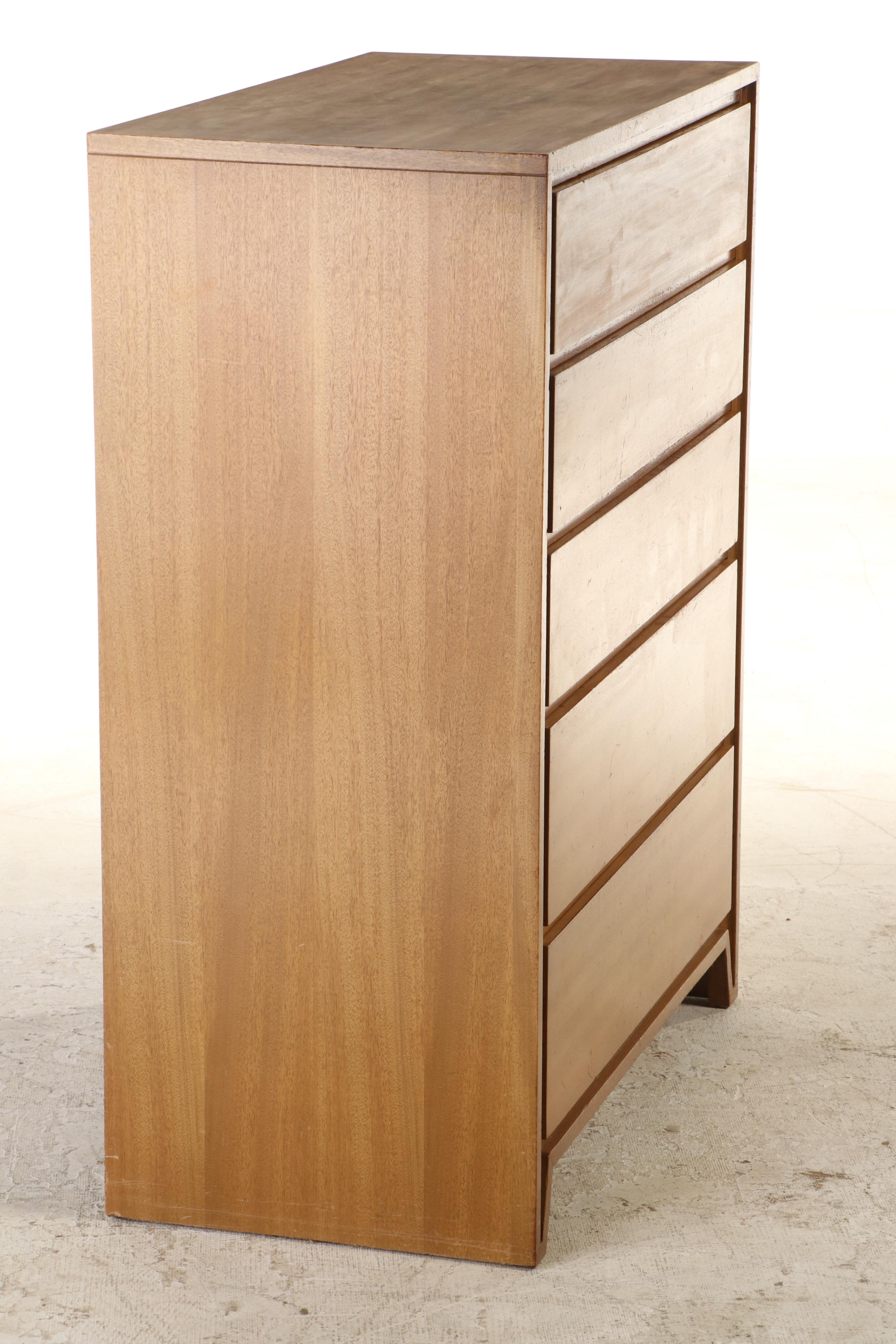 Landstrom Furniture Mid Century Modern Mahogany Five-Drawer Chest