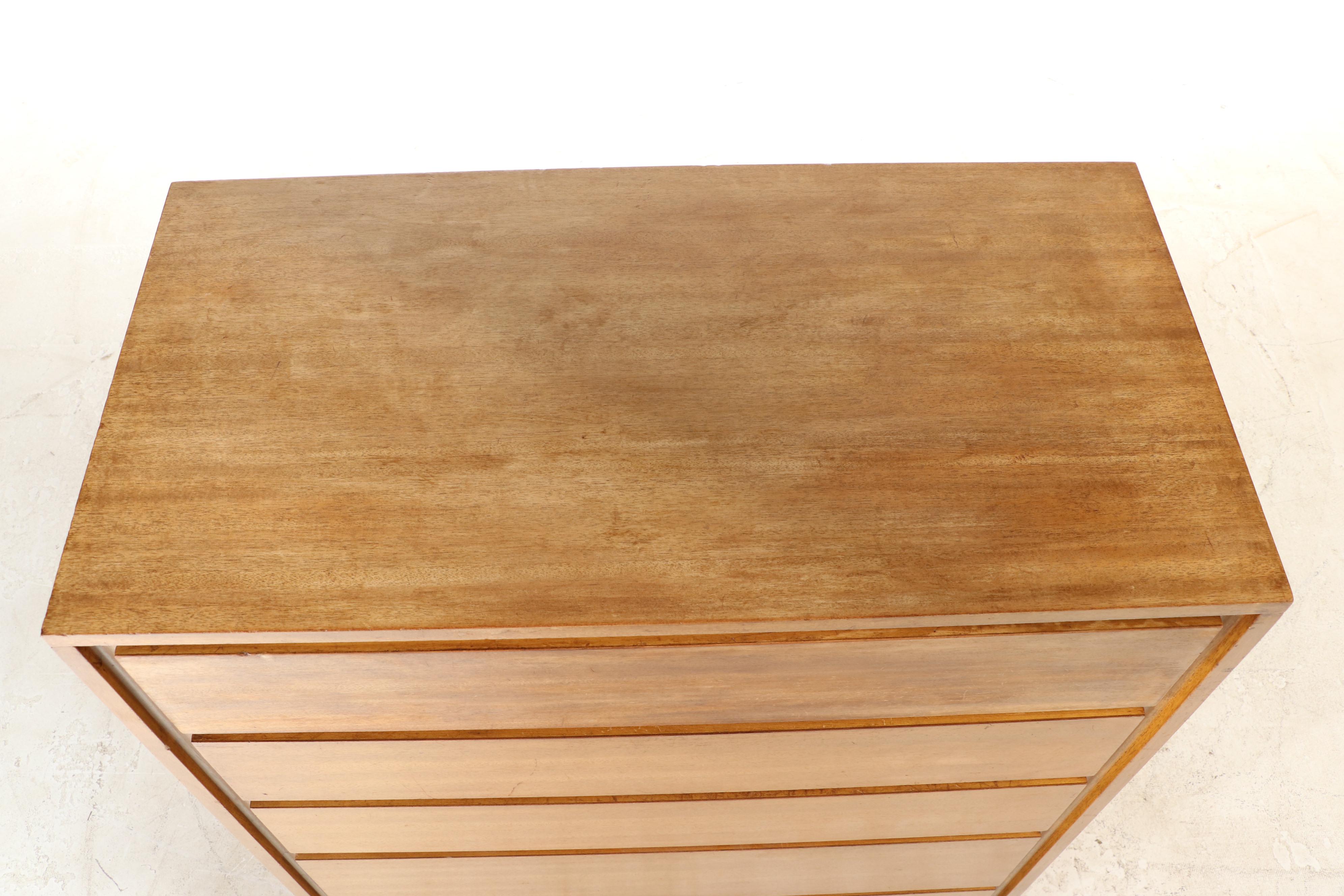 Landstrom Furniture Mid Century Modern Mahogany Five-Drawer Chest